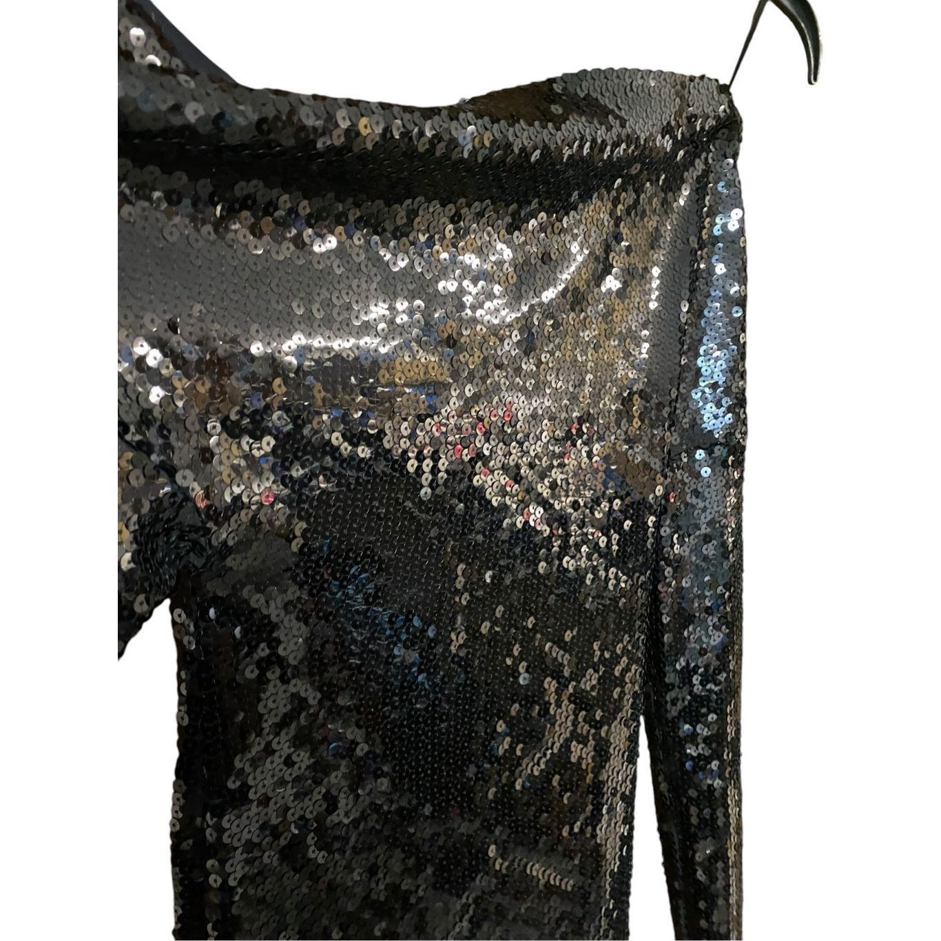 Alexandre Vauthier ALEXANDRE VAUTHIER Couture Edit Dress Black Sequin Size 36 US Small NWT $1,380 Size XS / US 0-2 / IT 36-38 - 5 Thumbnail