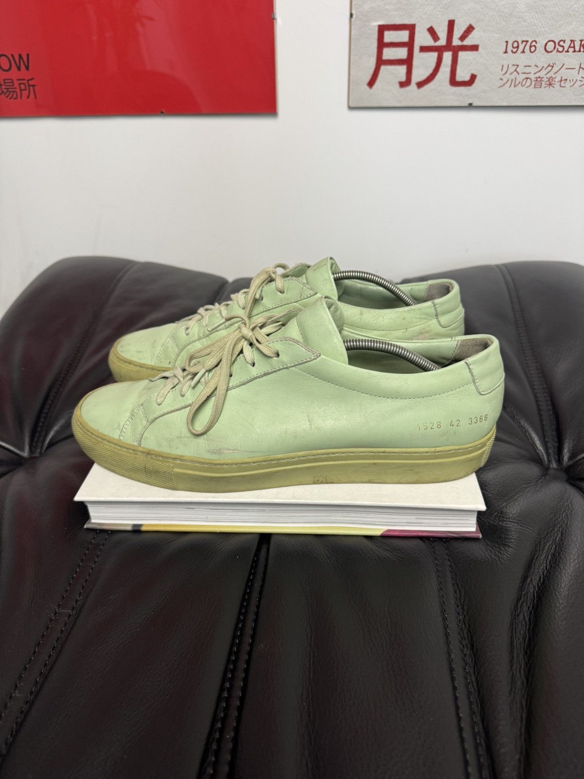 Common Projects Common Projects Achilles Low Mint Luxury Leather Sneakers Size US 9 / EU 42 - 1 Thumbnail