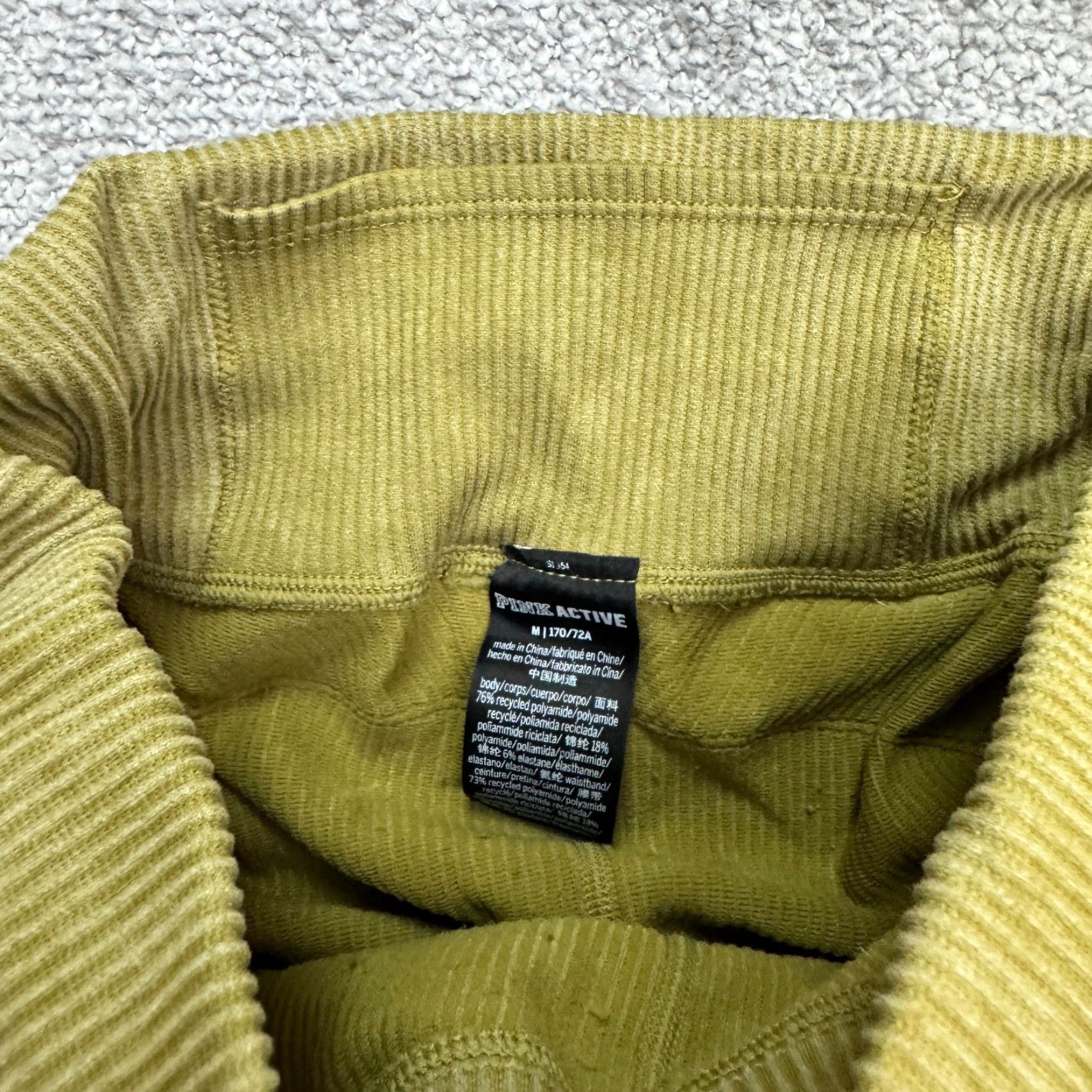 Victoria's Secret Victoria's Secret Pink Active Ribbed Leggings Womens Medium Green Athletic Compression Yoga Workout Size 32" / US 10 / IT 46 - 7 Thumbnail