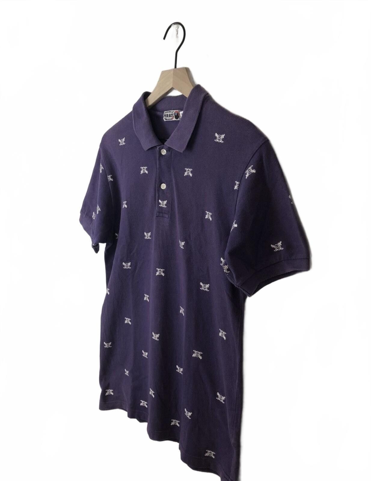 Bape BAPE x Baby Milo Pirate Store Purple Polo Medium Bathing Ape Size US M / EU 48-50 / 2 - 2 Thumbnail