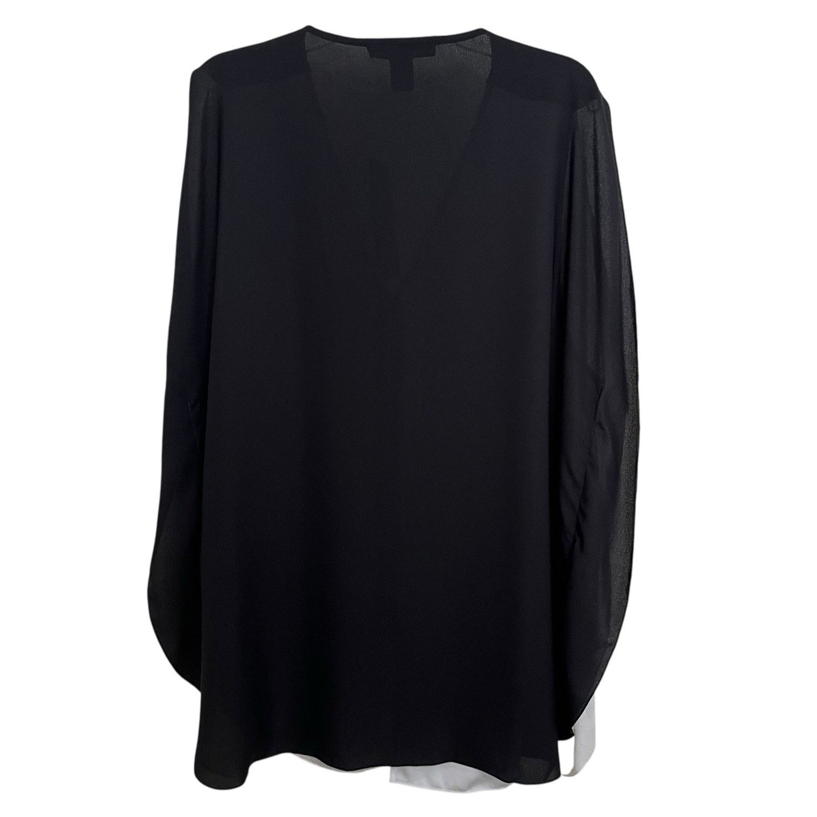 Kenneth Cole Kenneth Cole | Chiffon The Callidora Blouse Holiday 2013 Size L / US 10 / IT 46 - 6 Thumbnail