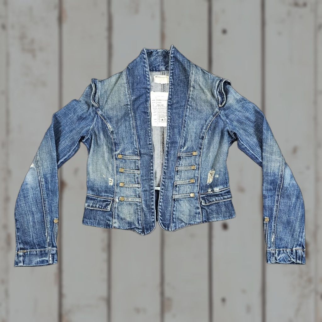 Vintage VINTAGE Current/Elliott Denim Jacket Womens Small Blue 90s Casual Pockets United States Size XS / US 0-2 / IT 36-38 - 1 Thumbnail