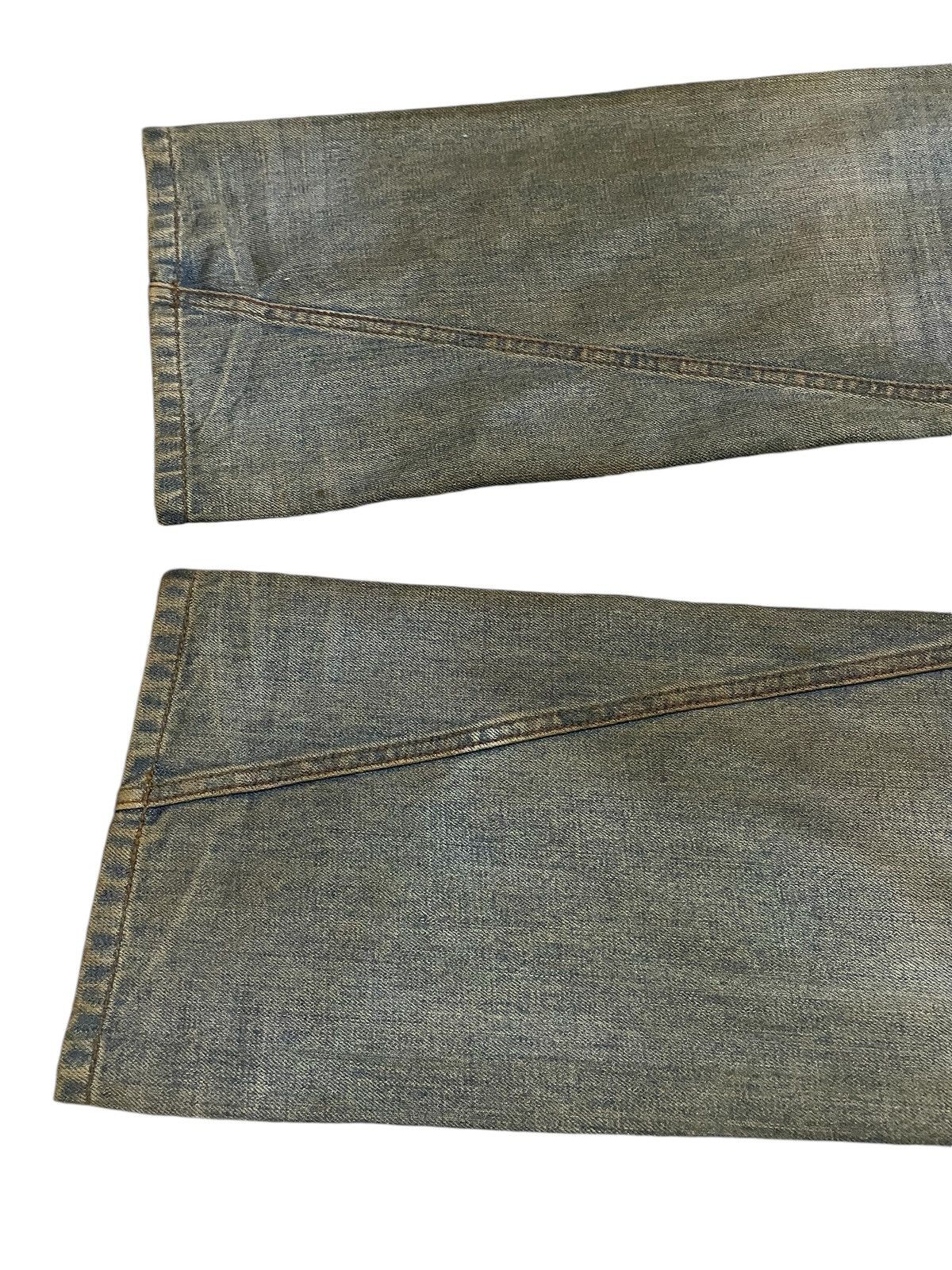 HIDEAWAYS × If Six Was Nine × In The Attic Hideaways Japan Muddy Dirty Double Waist Flared Cargo Jeans Size US 32 / EU 48 - 18 Thumbnail