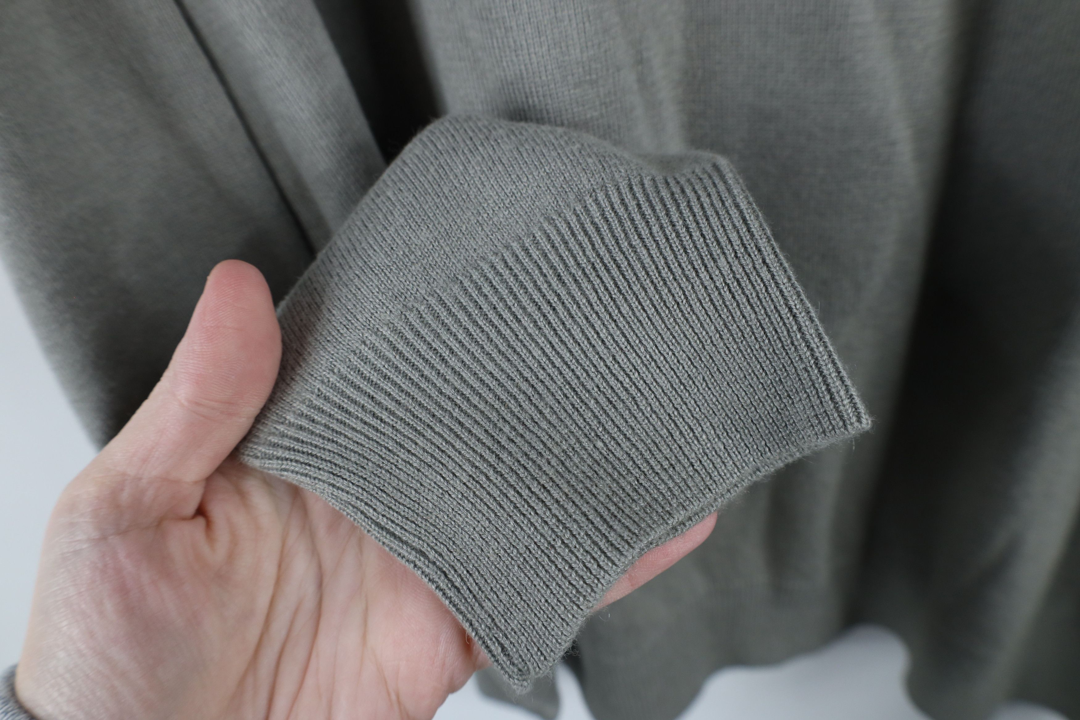 Vintage Vintage 90s Streetwear Silk Cashmere Blend Knit Sweater Gray Size US XL / EU 56 / 4 - 5 Thumbnail