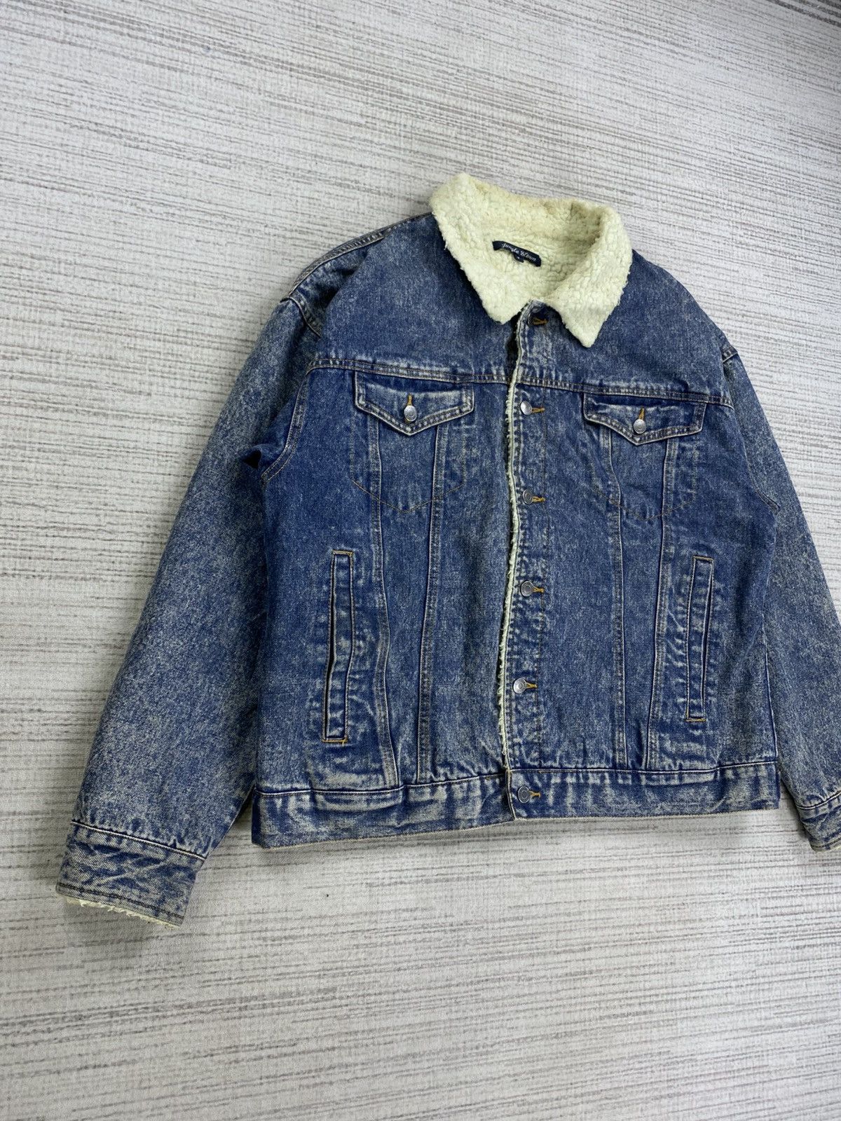 Issey Miyake Jungle Storm Denim Blue Multipocket Sherpa Denim Jacket Size US L / EU 52-54 / 3 - 3 Thumbnail