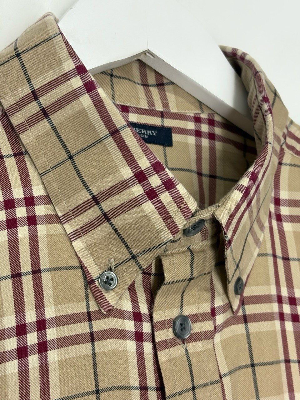 Burberry Burberry London Check All Over Long Sleeve Vintage Shirt Size US XXL / EU 58 / 5 - 14 Thumbnail