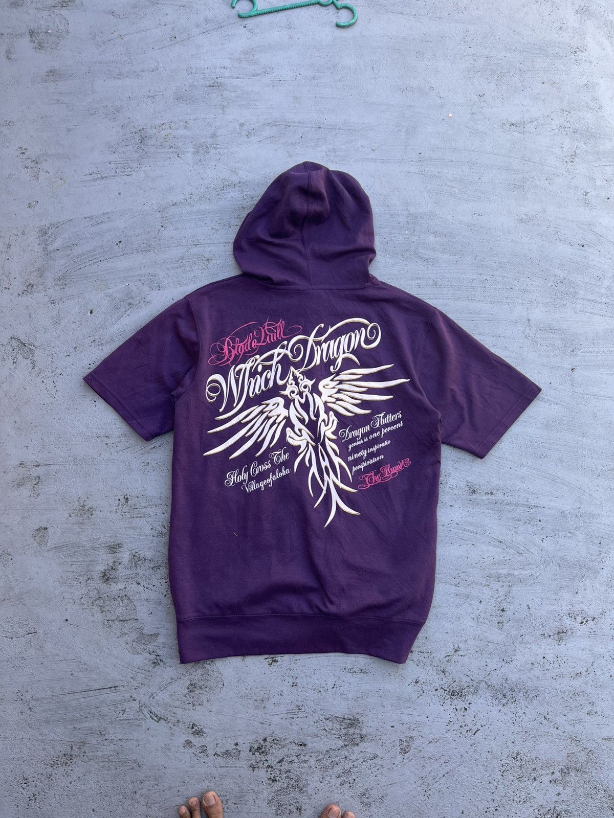 Beaumere BEAUMERE PURPLE TRIBAL POEM HOODIE PUNK Y2K Size US S / EU 44-46 / 1 - 4 Thumbnail