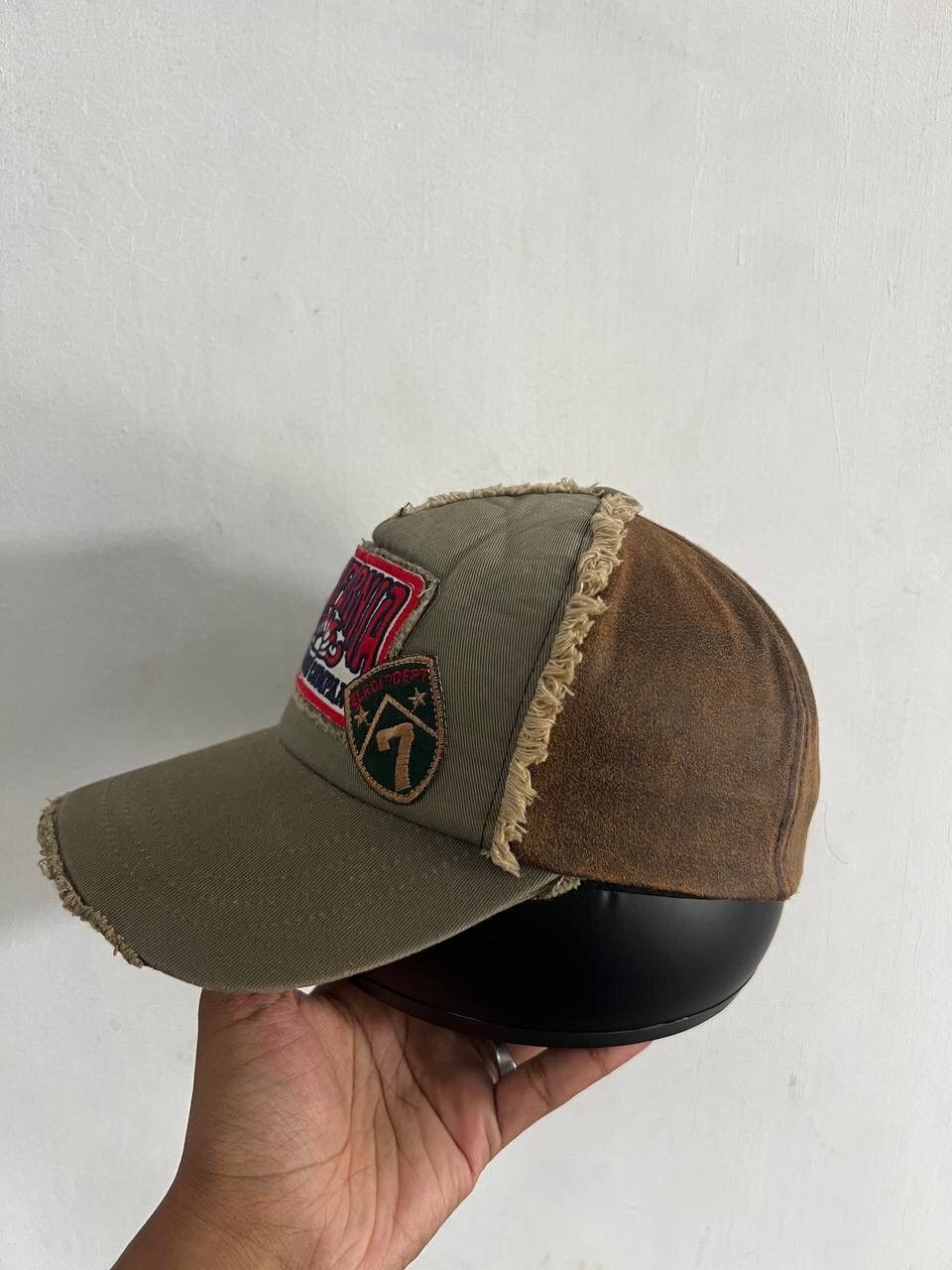 Japanese Brand California Hollywood Distressed Patches Hat Size ONE SIZE - 3 Thumbnail