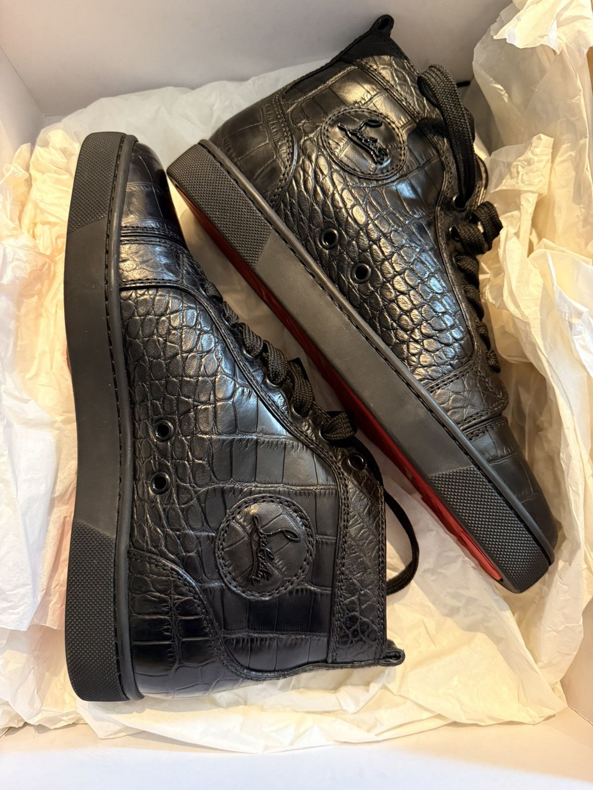 Christian Louboutin Christian Louboutin Louis Croco Size US 7 / EU 40 - 3 Thumbnail
