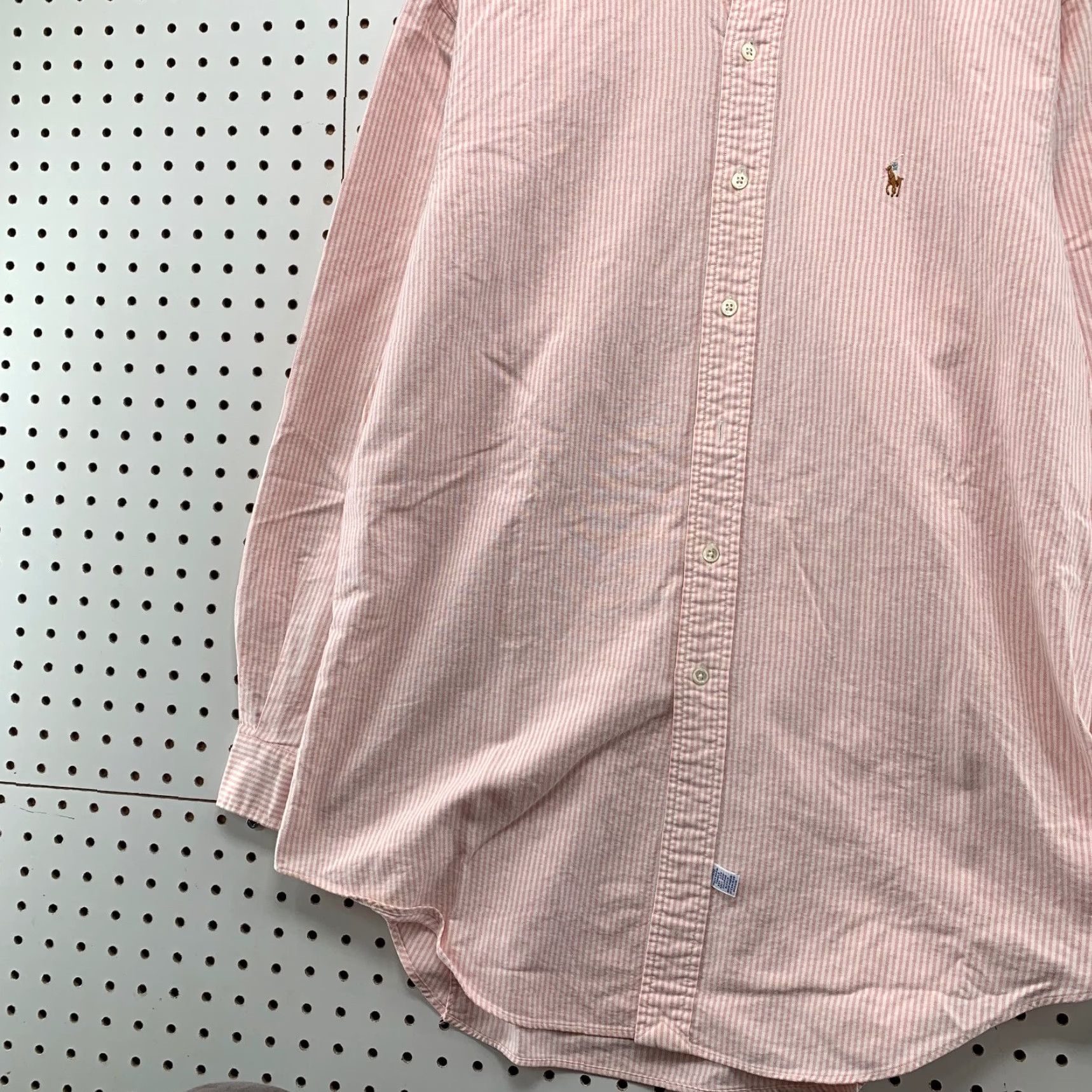 Ralph Lauren Ralph Lauren Button-Up Shirt Mens 2XL Pink Striped Button-Down Casual 17 34 Vintage? Actually Vintage is No in specs so skip Size US XXL / EU 58 / 5 - 5 Thumbnail