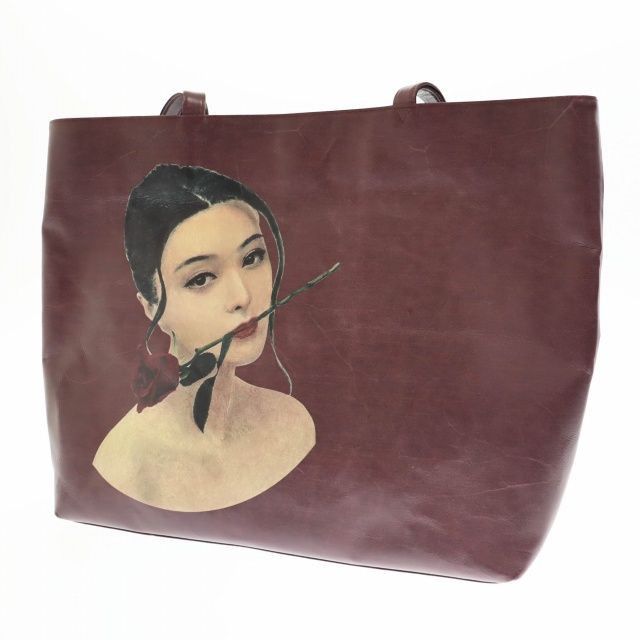Yohji Yamamoto SUPER RARE POUR HOMME SUZUME UCHIDA 24aw leather printed bag Size ONE SIZE - 1 Thumbnail