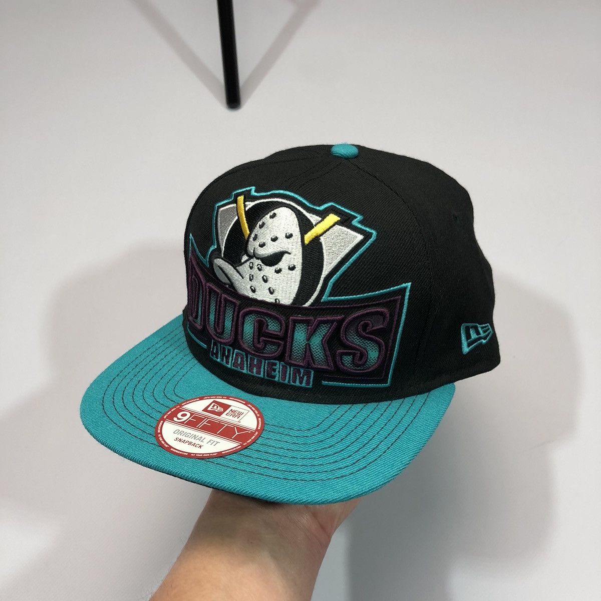 NHL × New Era Anaheim Ducks Big Logo Cap 9Fifty New Era Size ONE SIZE - 2 Thumbnail