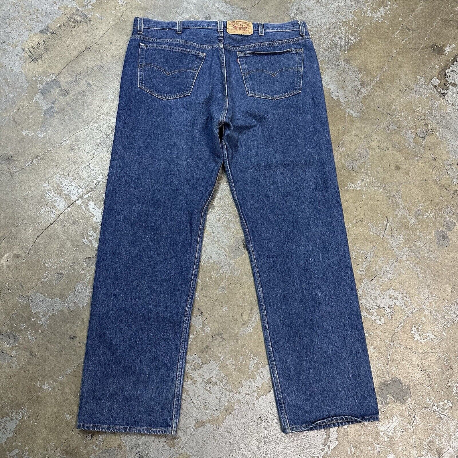 Levi's × Vintage Vintage Levi’s 501 Faded Dark Wash Denim Jeans 42x32 Size US 42 / EU 58 - 4 Thumbnail