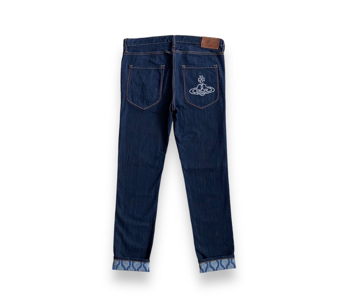Designer × Vivienne Westwood Rare💙Vivienne Westwood Aglomania Big Logo Denim Pants Size US 32 / EU 48 - 2 Thumbnail