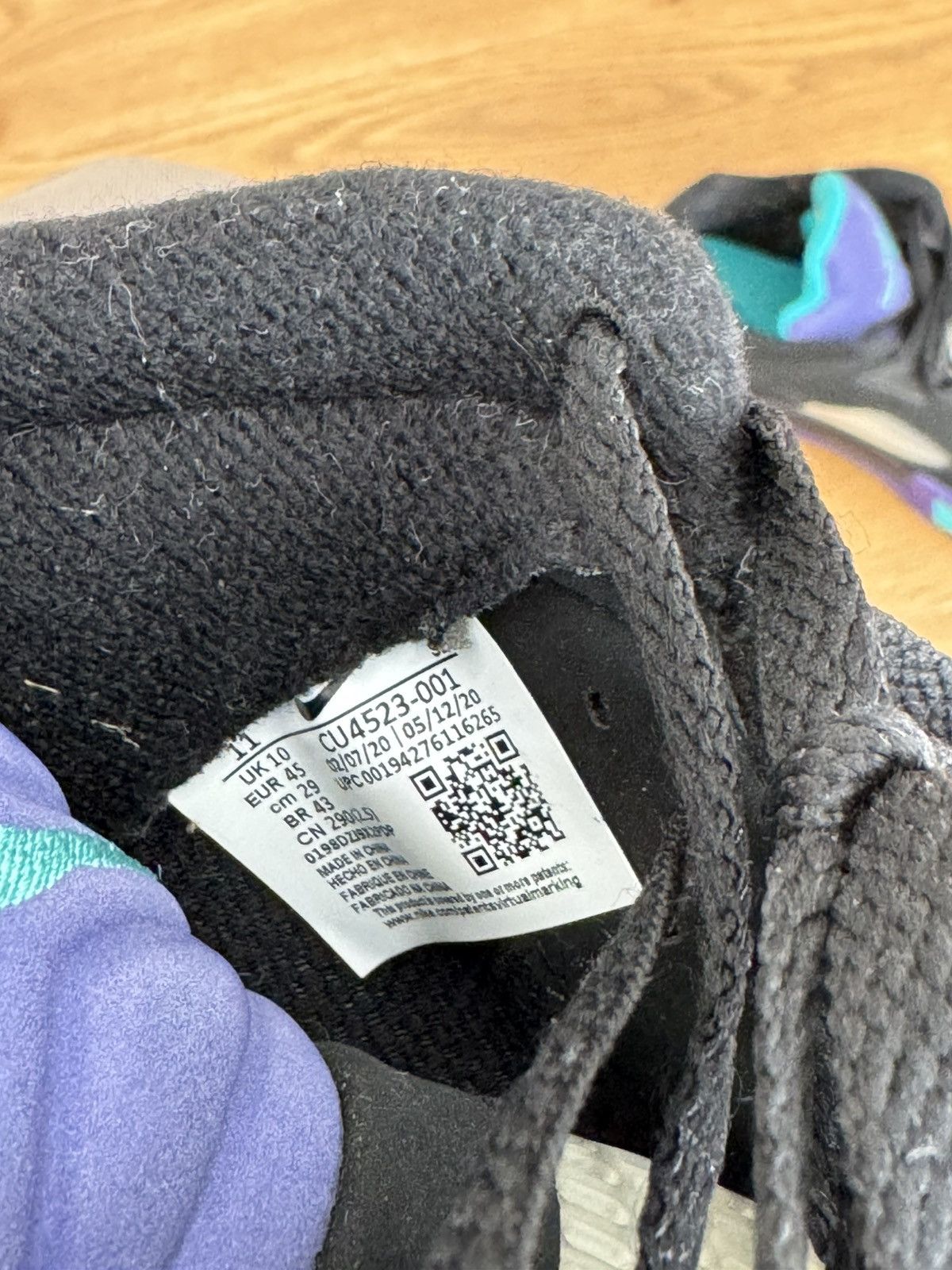 Jordan Brand Jordan 5 golf cleats. Black and purple. Nike. Leather outer. Size US 11 / EU 44 - 11 Thumbnail