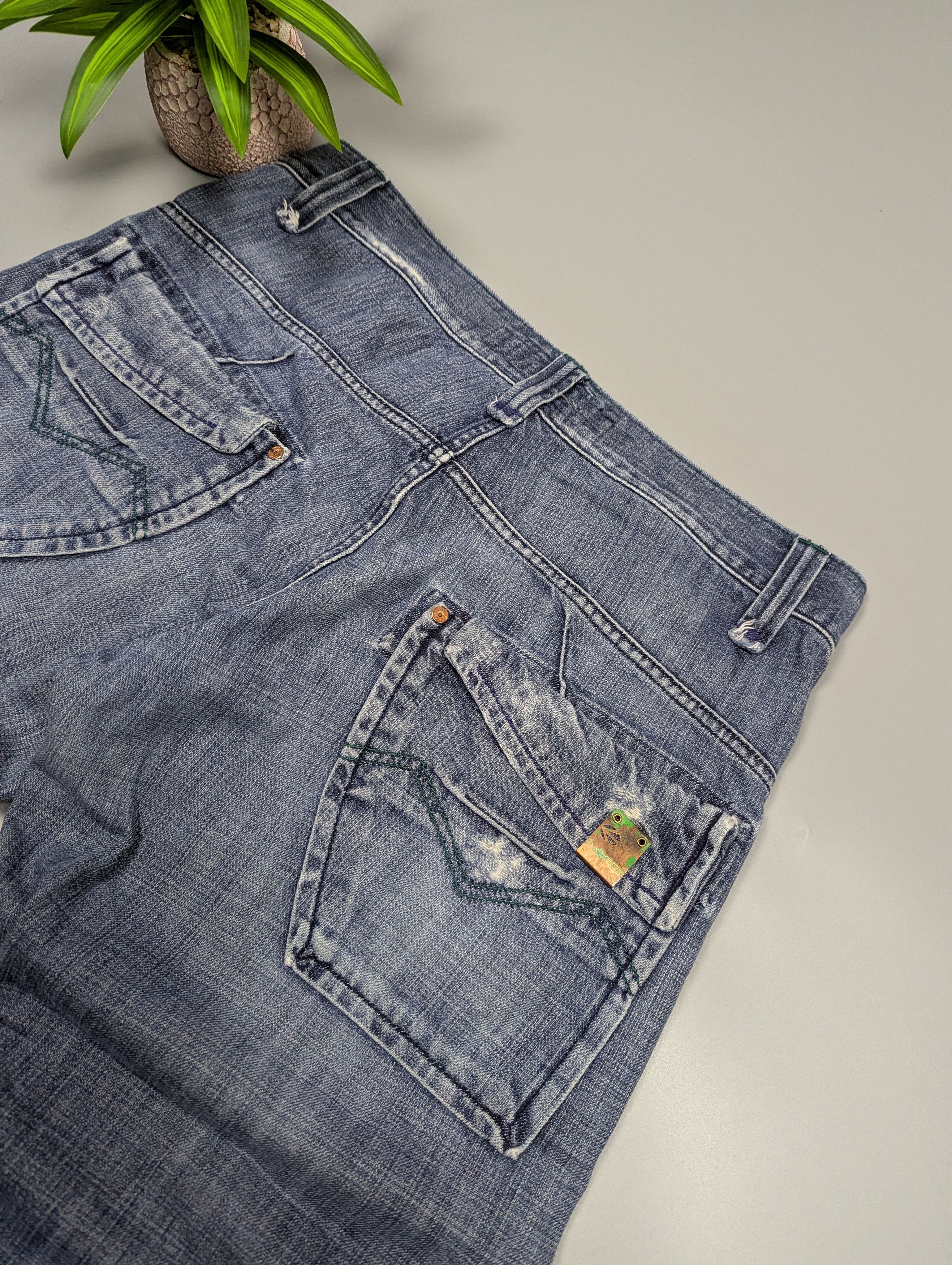 Energie nergie by Miss Sixty Y2K Faded Jeans Pockets Distressed Size US 36 / EU 52 - 21 Thumbnail