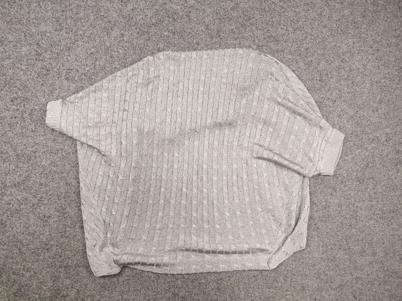 Ralph Lauren Ralph Lauren Black Label Cable Knit Poncho Cardigan Mettalic Size M / US 6-8 / IT 42-44 - 10 Thumbnail