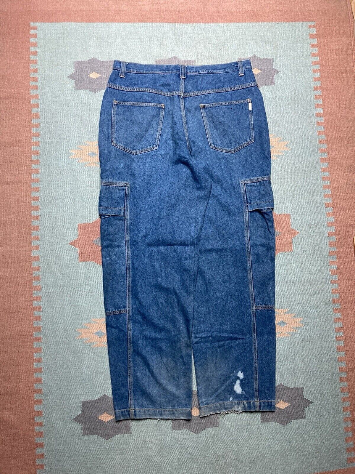 VTG y2k baggy jeans Karl Kani wide JNCO skater hip hop 38x34