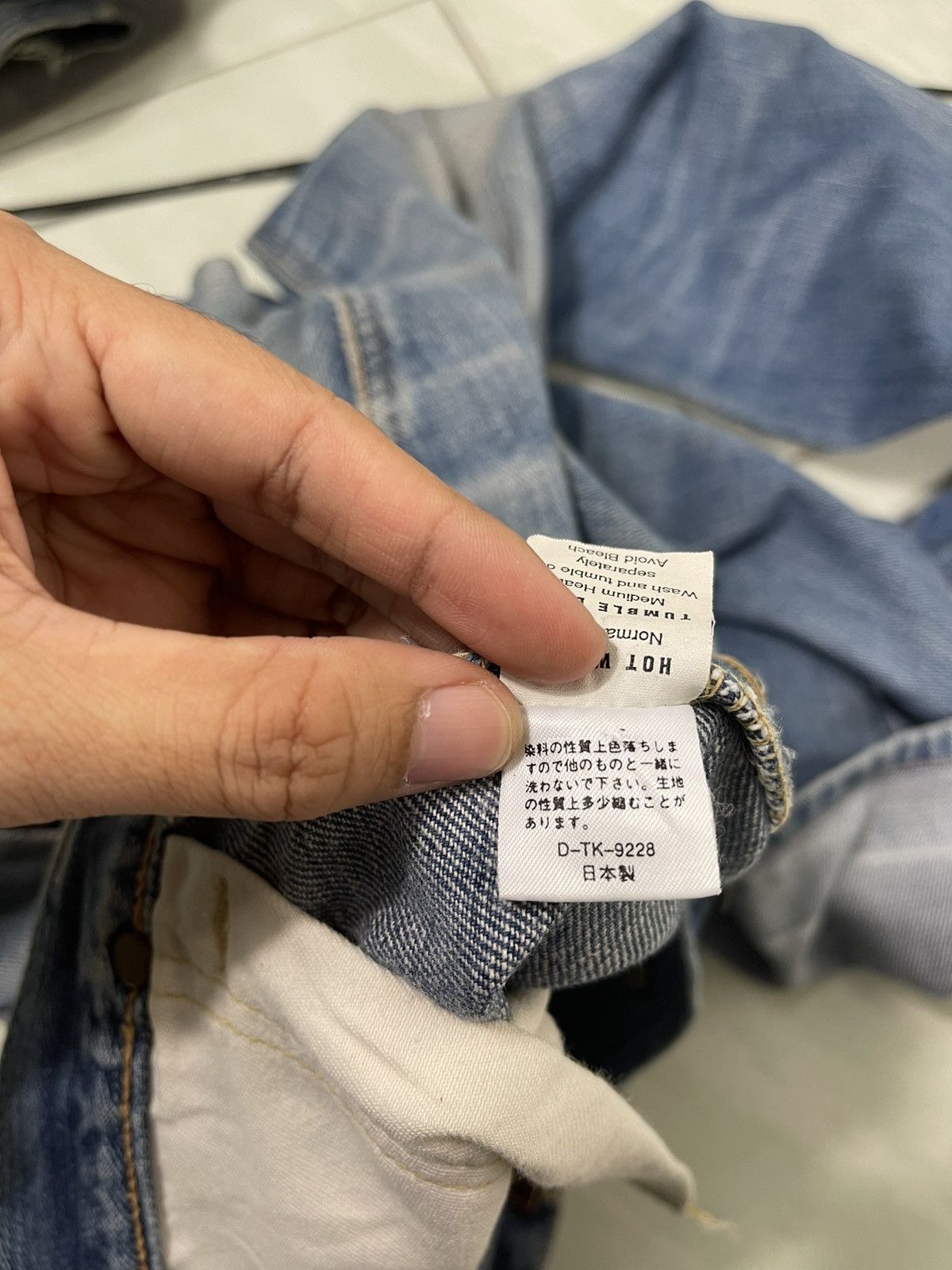 Japanese Brand × Lee × Vintage Vintage Union Made Lee Ripped Denim Jeans Button Fly Size US 30 / EU 46 - 19 Thumbnail