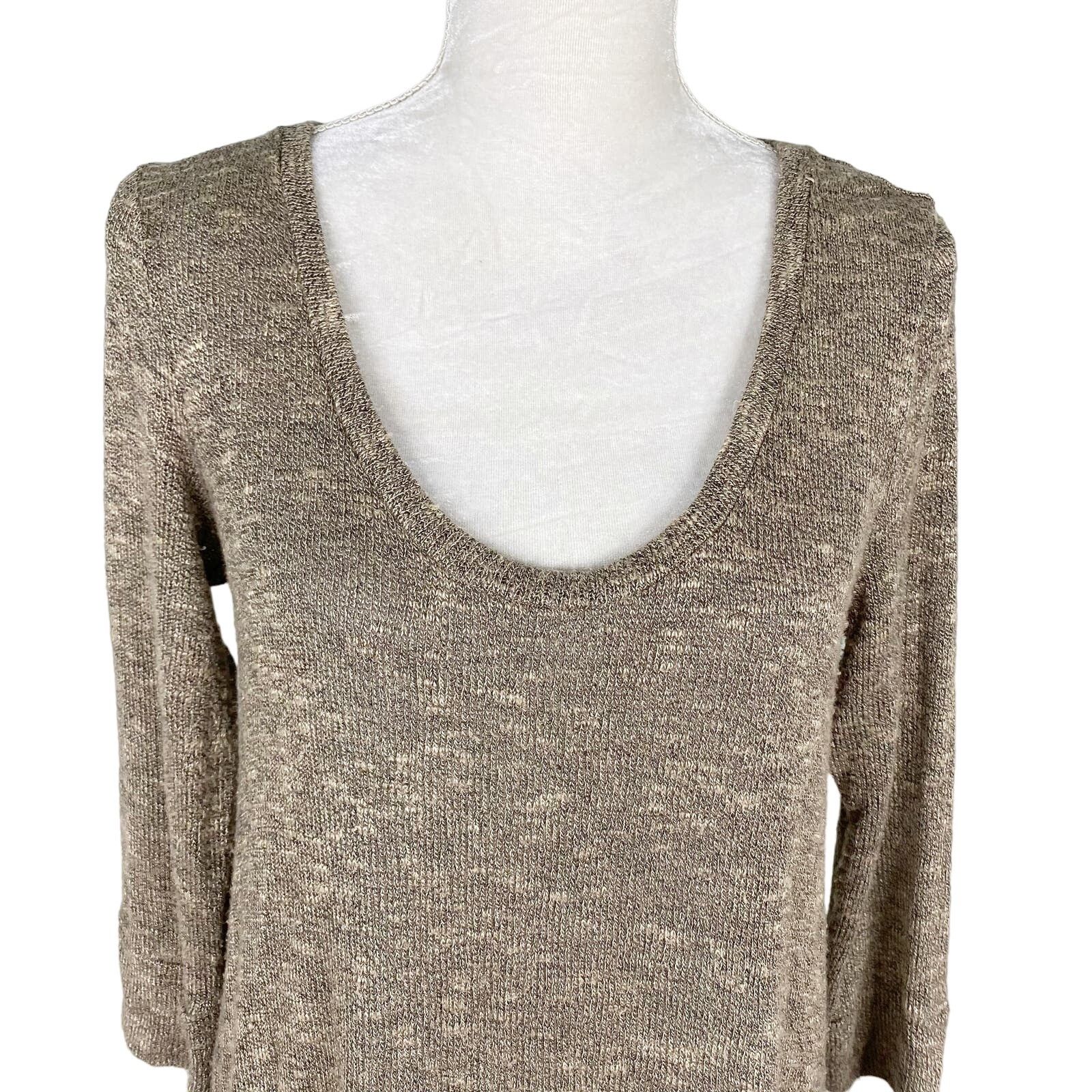 Other Soft Joie Sweater Small Boat Neck Beige Lightweight Size S / US 4 / IT 40 - 10 Thumbnail