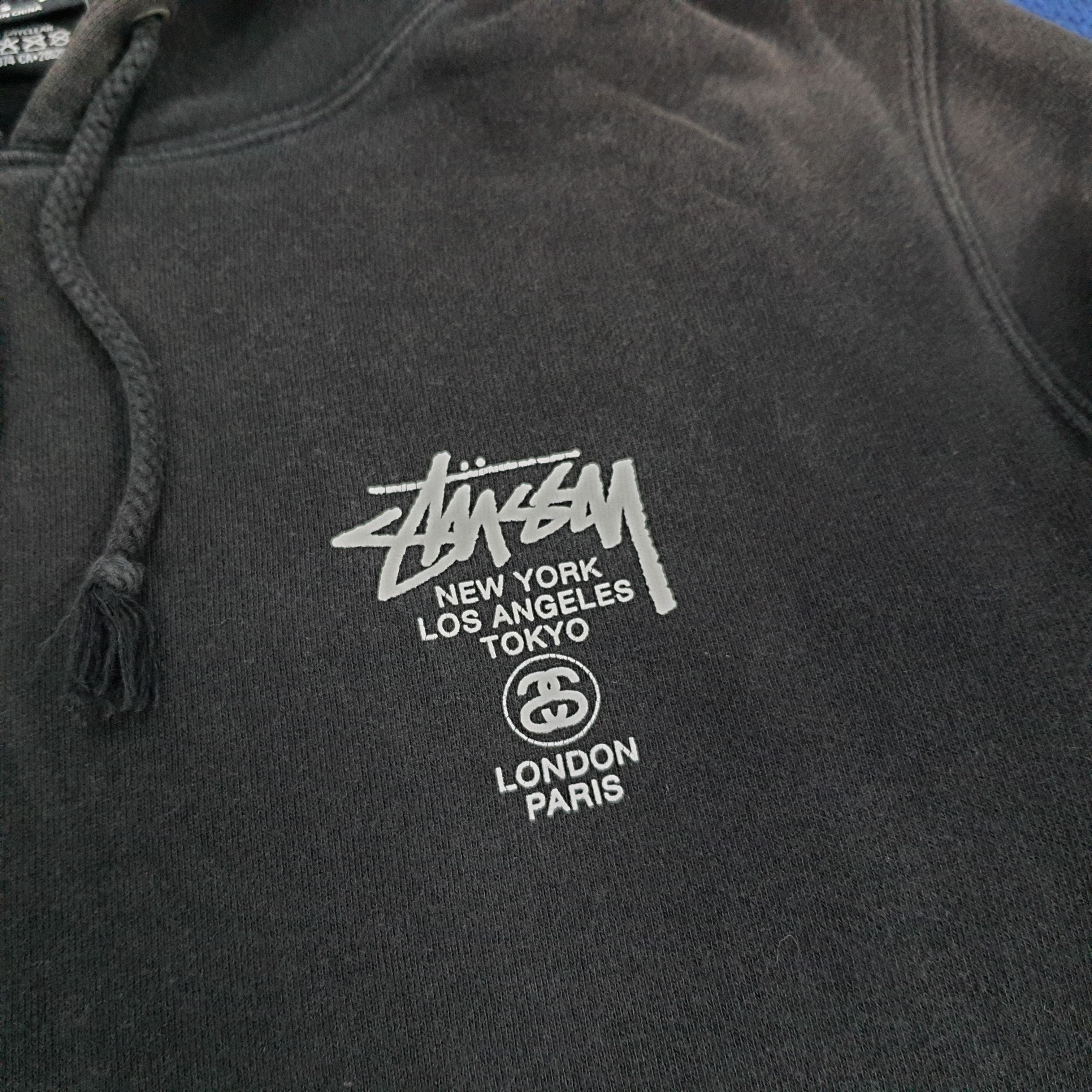 Stussy × Vintage Vintage Stussy Bronx Compton Santa Ana World Tour Hoodie Size US S / EU 44-46 / 1 - 4 Thumbnail
