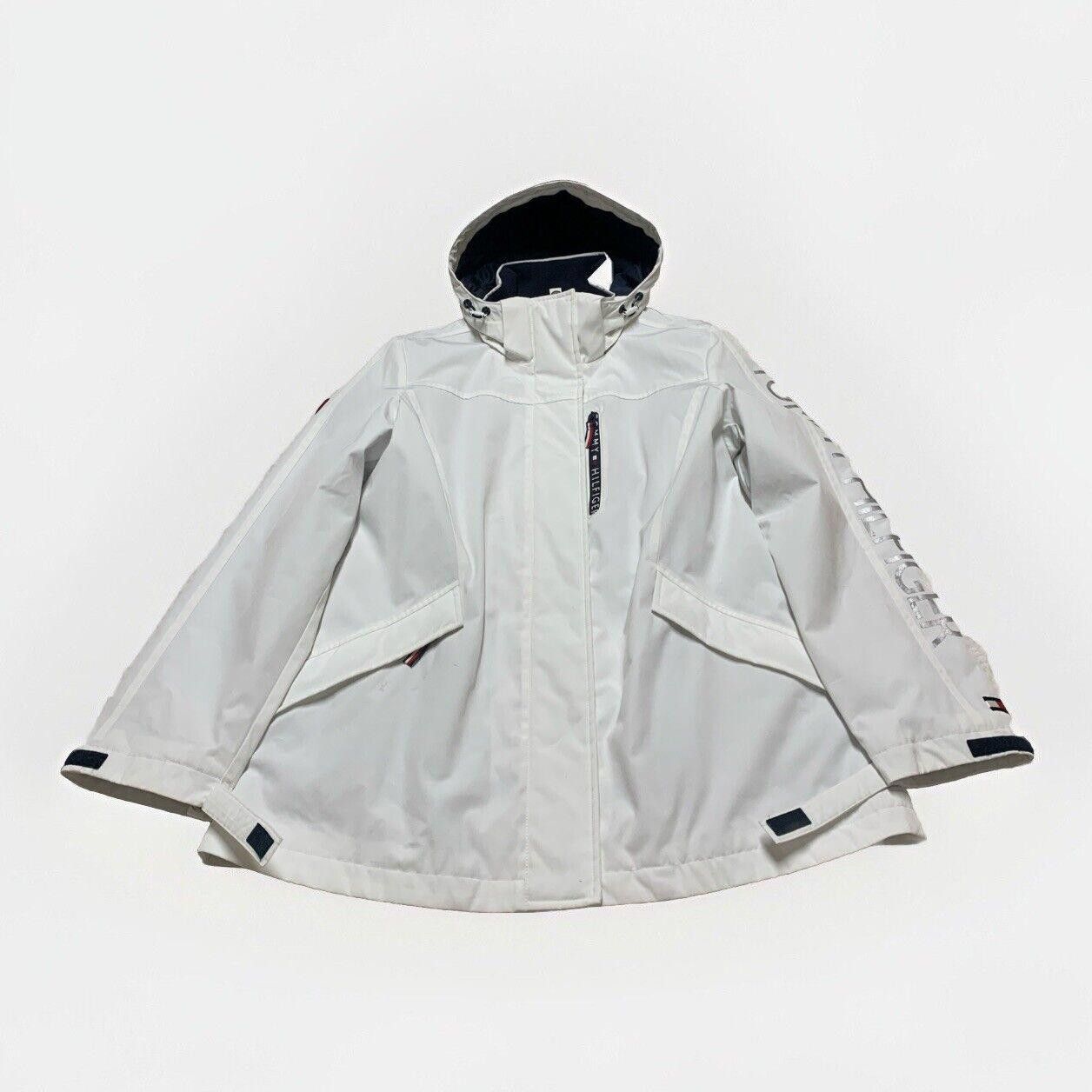 Tommy Hilfiger Tommy Hilfiger Women's M White Weather Hood Jacket Rain Coat Size M / US 6-8 / IT 42-44 - 1 Thumbnail