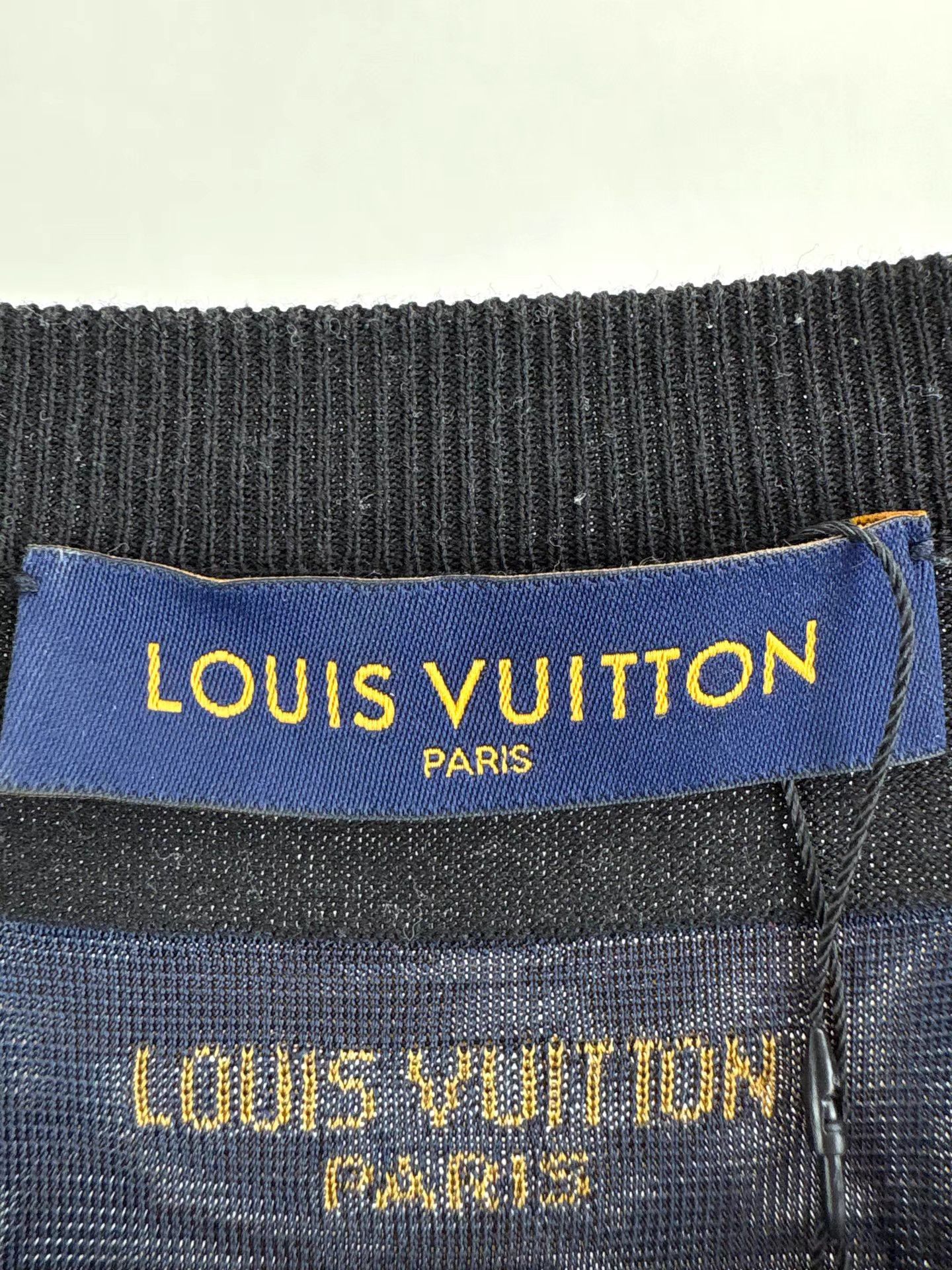 Louis Vuitton LOUIS VUITTON Chest Letter Knit Short Sleeve K1 Size US XL / EU 56 / 4 - 4 Thumbnail