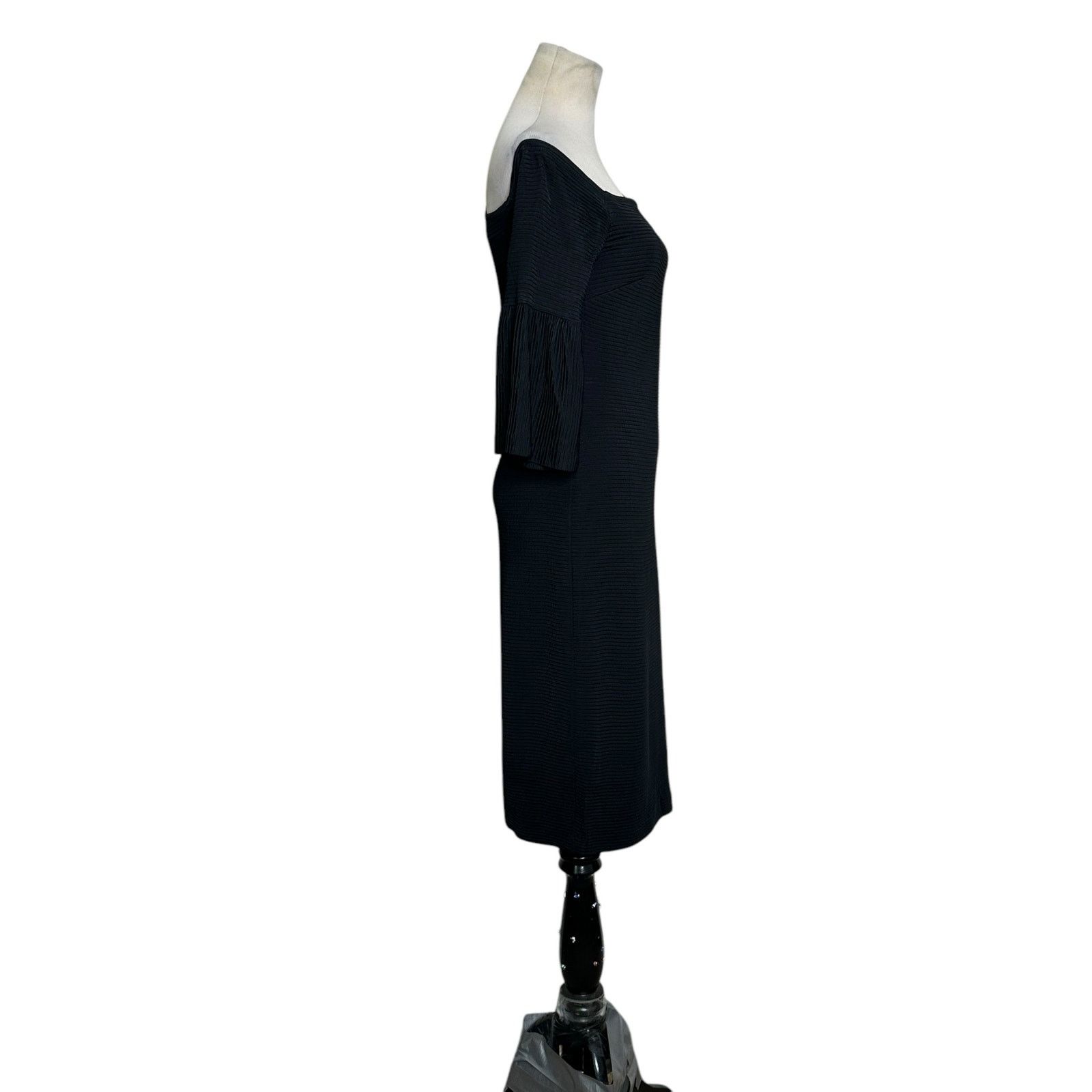 Trina Turk Trina Turk black 3/4 sleeves sheath midi dress size 6 Size M / US 6-8 / IT 42-44 - 7 Thumbnail