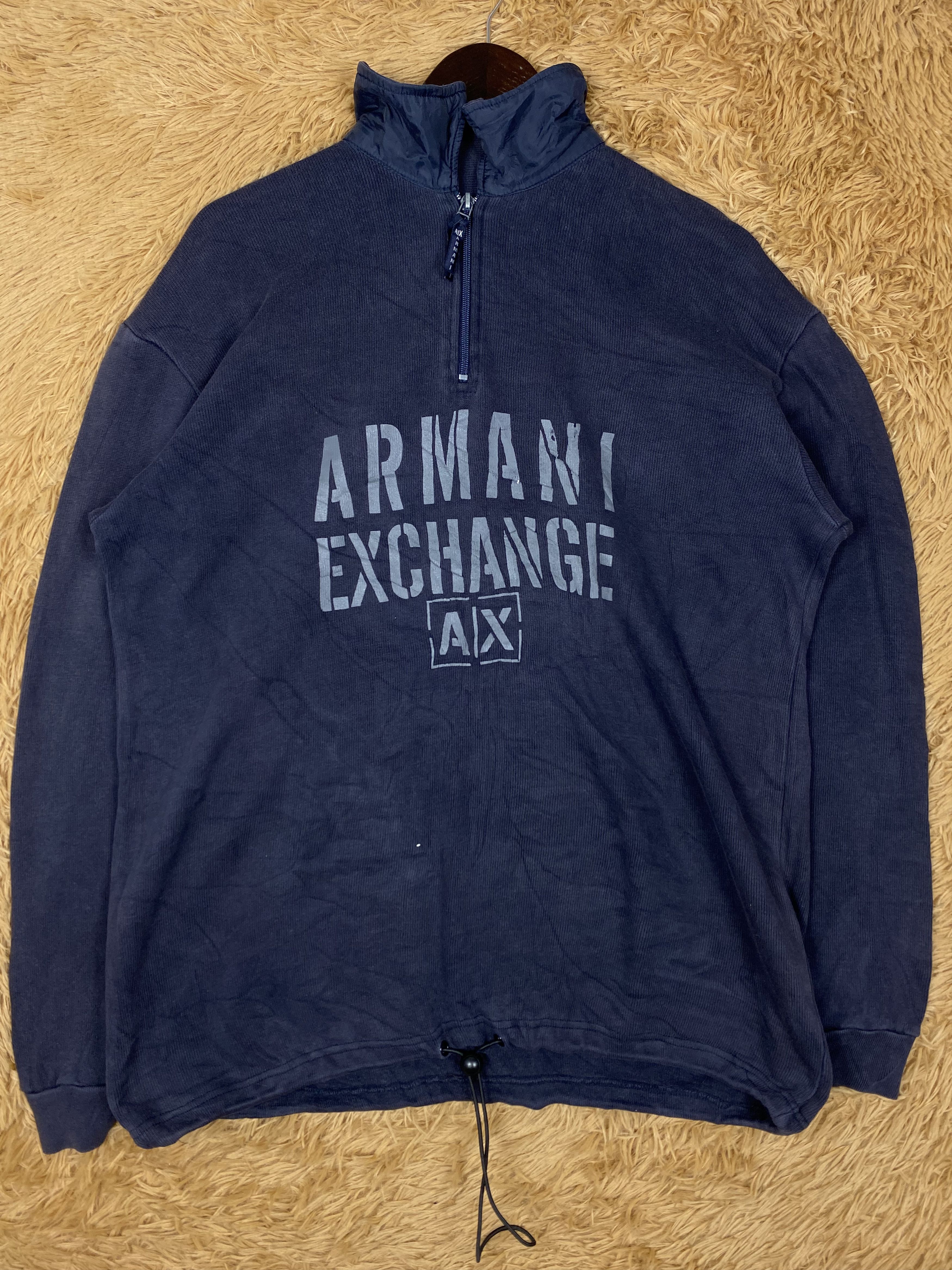 Armani Exchange Vintage Armani Exchange Halfzipper Sweatshirts PS0311 Size US M / EU 48-50 / 2 - 1 Thumbnail
