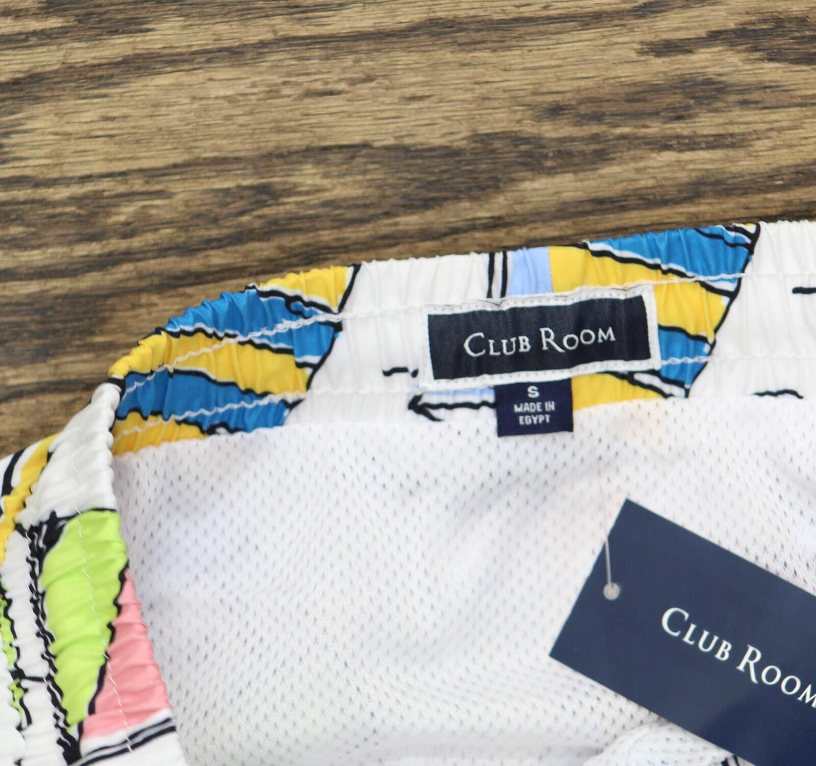 Club Room Nwt Club Room Sketch 7" Board Shorts Bright White Multi S Size US 30 / EU 46 - 4 Thumbnail