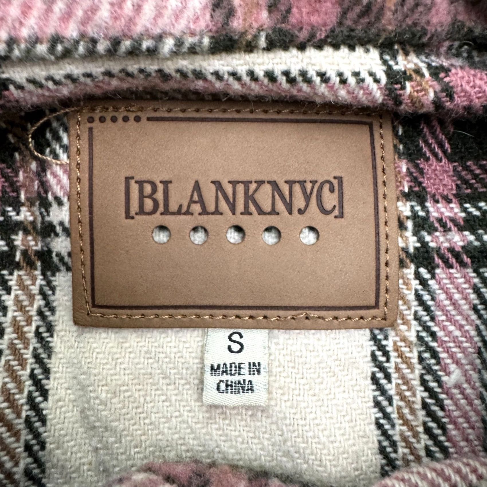 Vintage BlancNYC Shacket Womens Small Plaid Flannel Oversized Button Down Casual Shirt Size S / US 4 / IT 40 - 6 Thumbnail