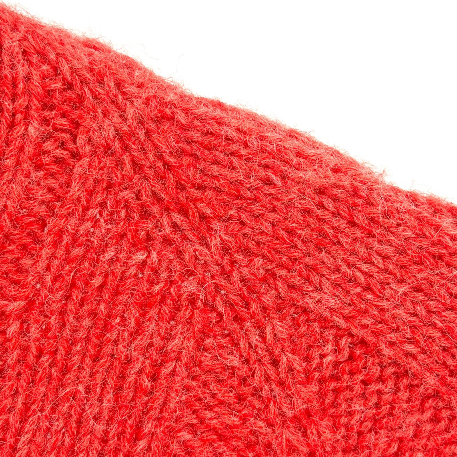 Vintage Vintage 60s Custom Made Red Wool Cable Knit Crewneck Sweater Size S / US 4 / IT 40 - 3 Thumbnail