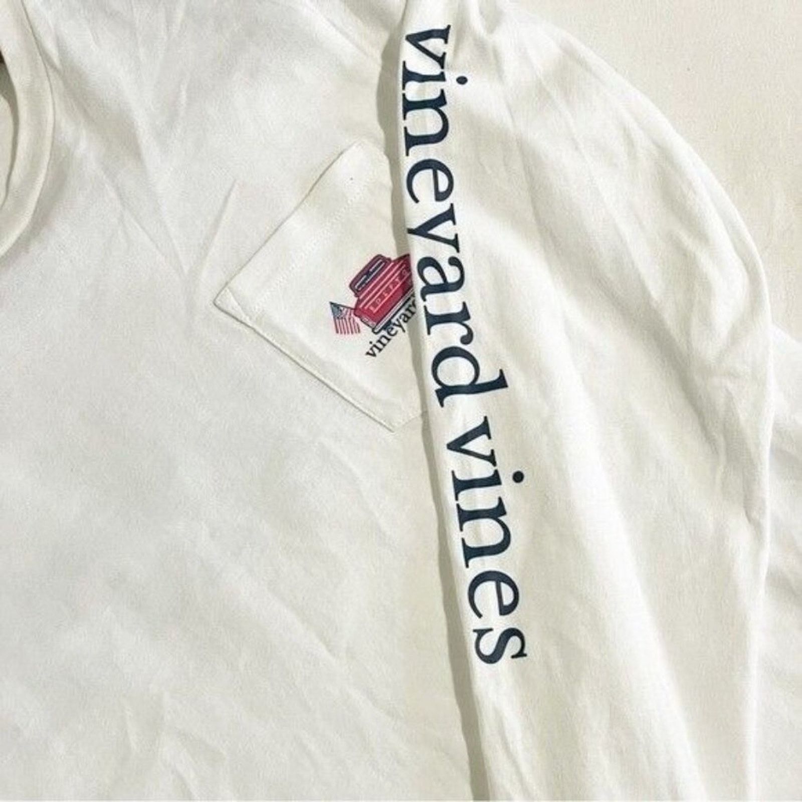 Vineyard Vines Vineyard Vines Kids Medium Americana Gameday T-Shirt White Size M / US 6-8 / IT 42-44 - 6 Thumbnail