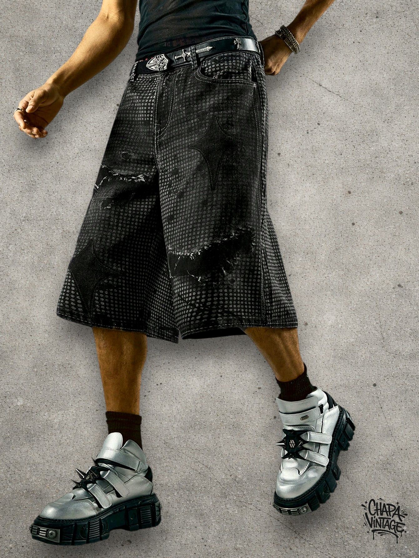 Japanese Brand Ripped opium goth shorts Size US 32 / EU 48 - 1 Thumbnail