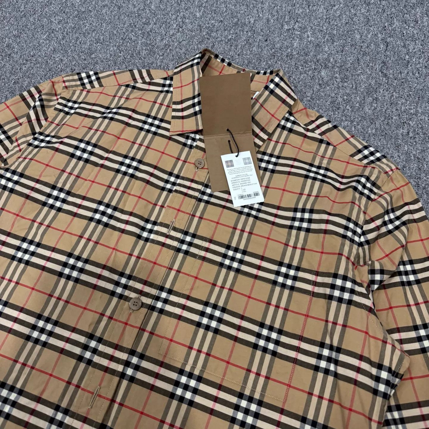 Burberry Burberry Check Long Sleeve Shirt New with Tags L Size US L / EU 52-54 / 3 - 3 Thumbnail