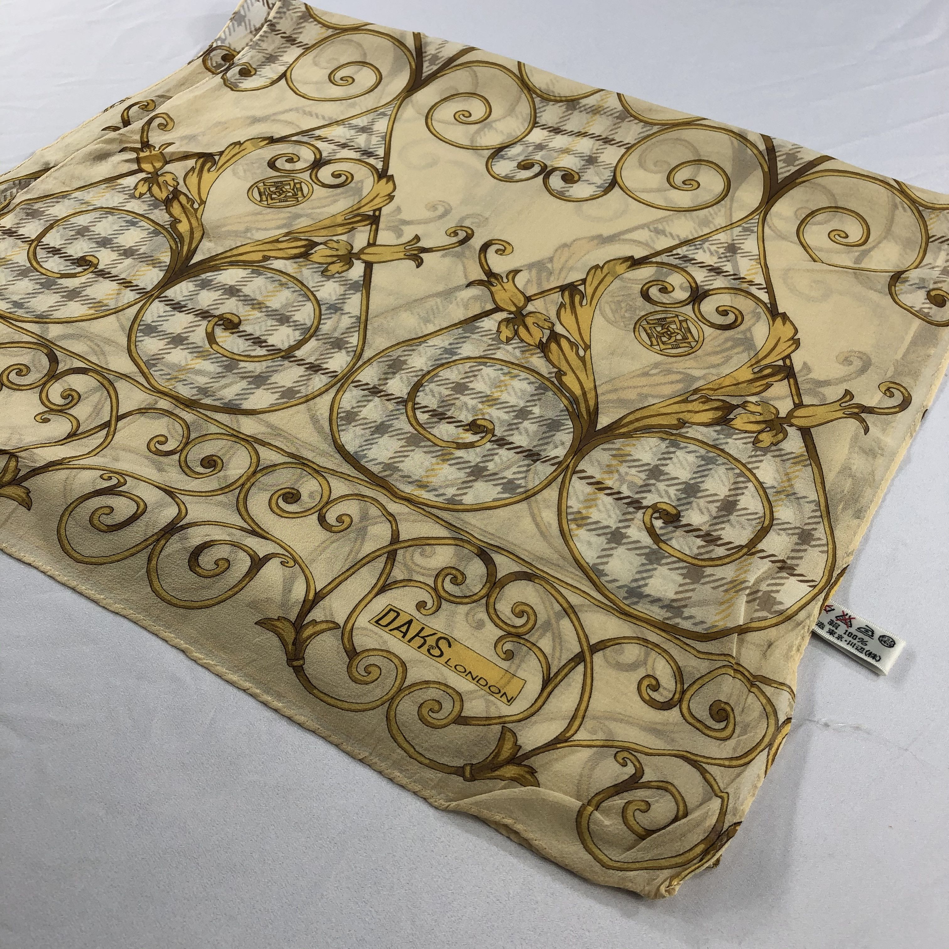 DAKS Vintage Daks London Silk Scarf Size ONE SIZE - 4 Thumbnail
