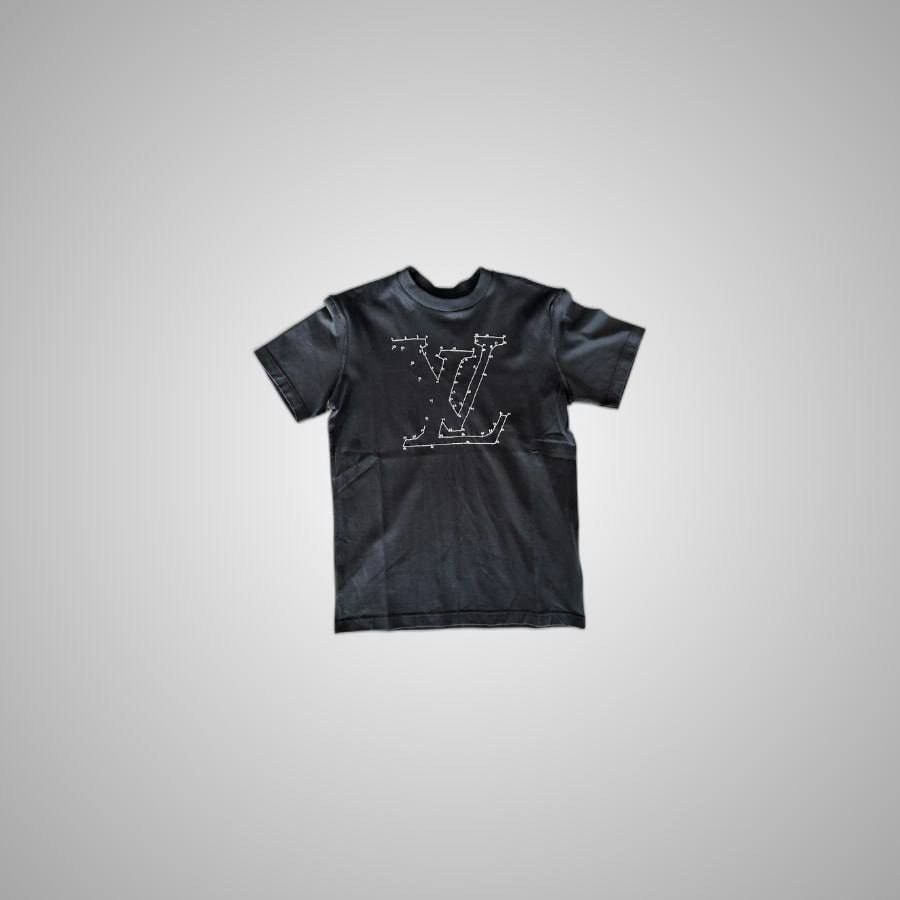 Louis Vuitton LOUIS VUITTON BLACK & WHITE LV STITCH LOGO T-SHIRT Size US XS / EU 42 / 0 - 1 Thumbnail