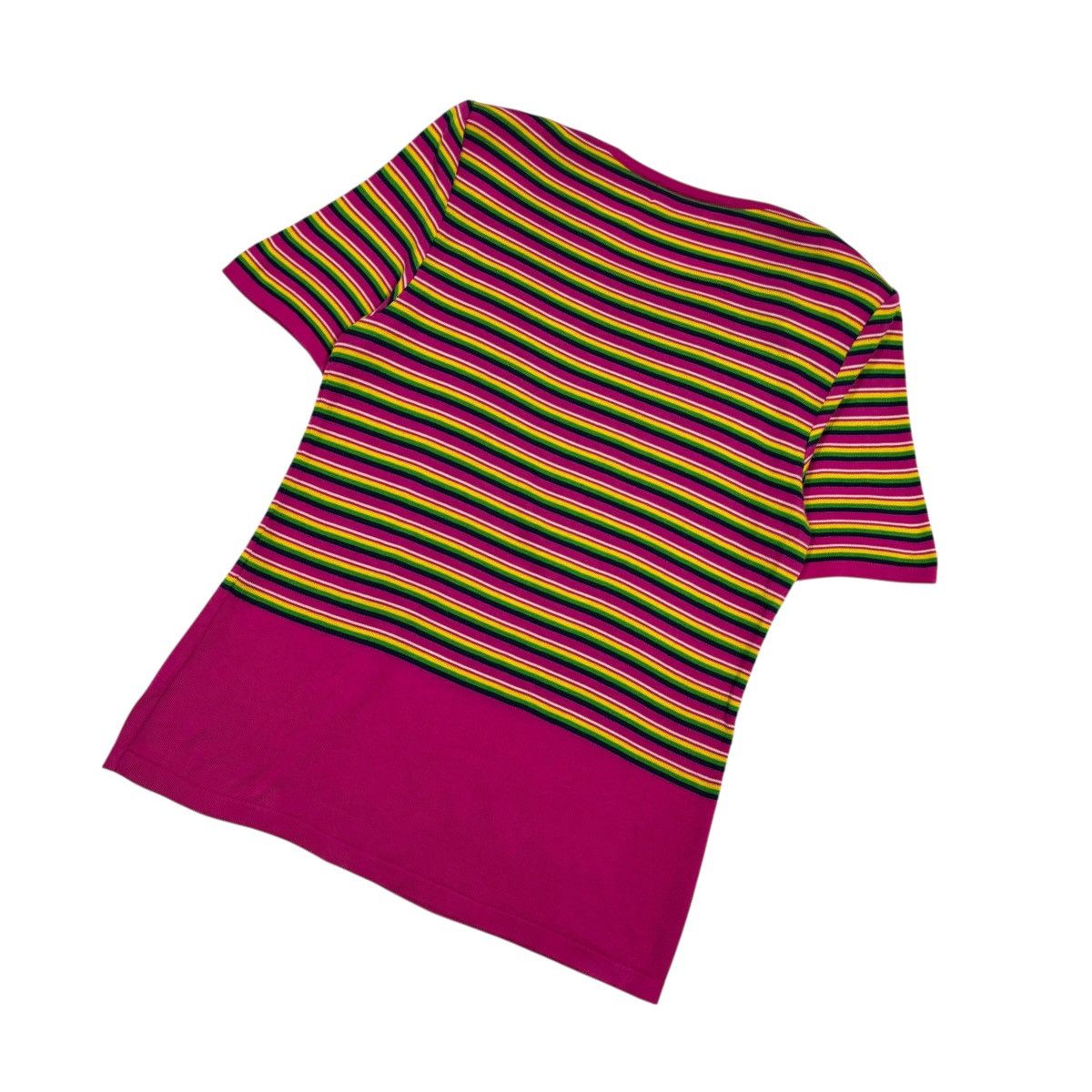Yves Saint Laurent Vtg🔥90’s YvesSaintLaurent Rainbow Striped Knited Shirt Size M / US 6-8 / IT 42-44 - 10 Thumbnail