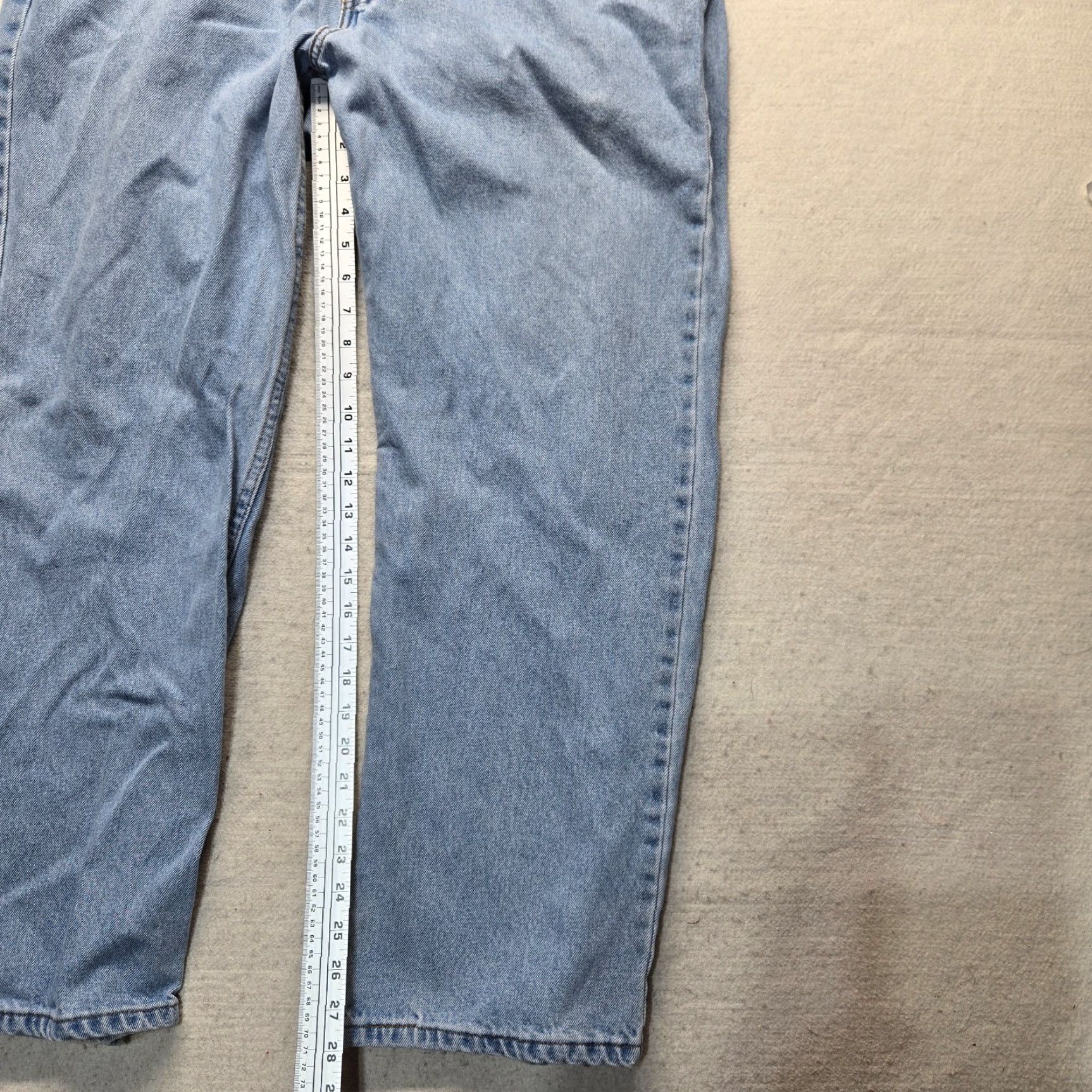 Faded Glory Faded Glory Jeans Denim Pants Straight Men 40x30 Blue Regular Pants, Men's Jeans, 40 Waist 30 Inseam, Blue Denim, Straight Fit Size US 40 / EU 56 - 6 Thumbnail