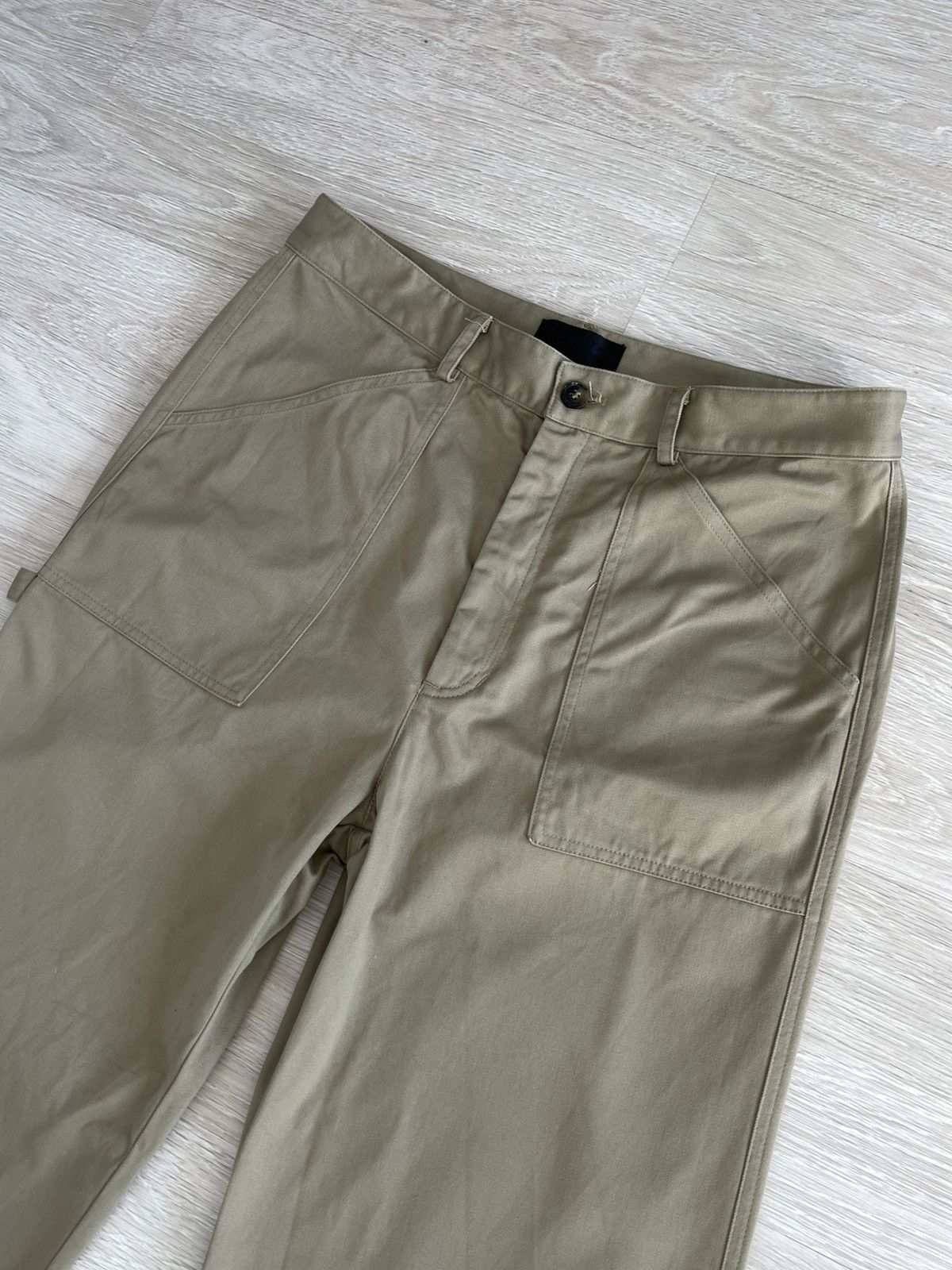 Nili Lotan Nili Lotan Quentin High-Rise Cotton Flared Pants Size 32" / US 10 / IT 46 - 8 Thumbnail