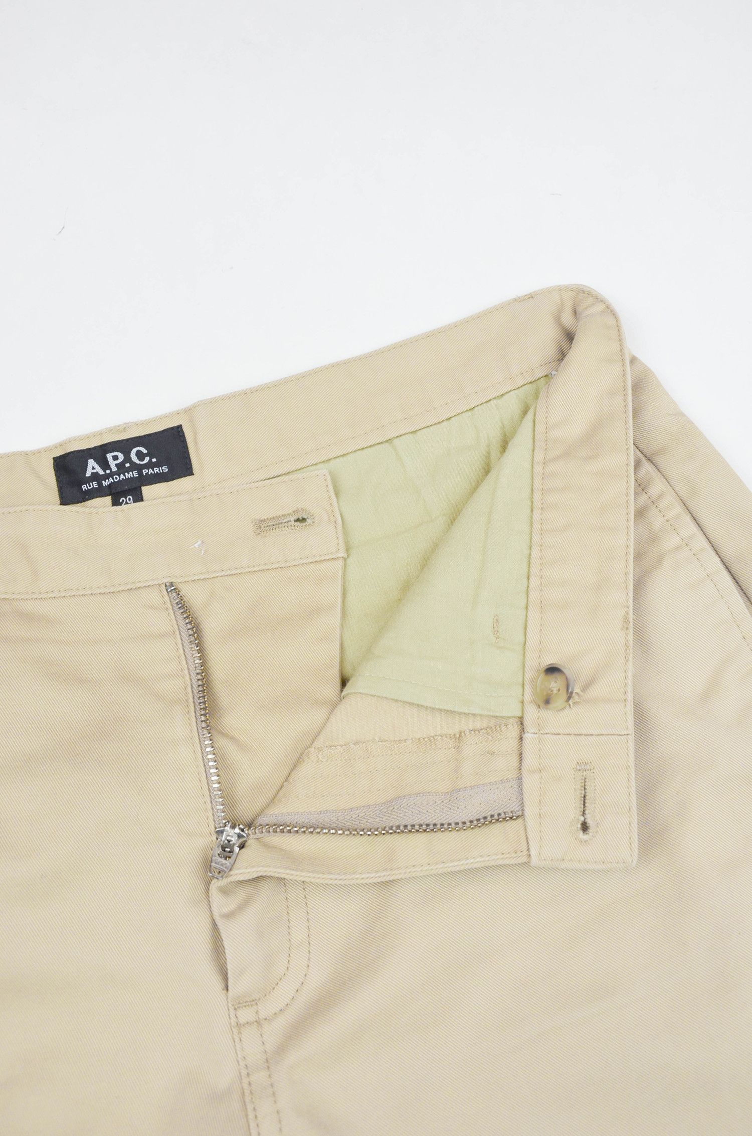A.P.C. A.P.C. Minimal Beige Chino Pants – Cropped Fit – Size 29 Size US 29 - 6 Thumbnail