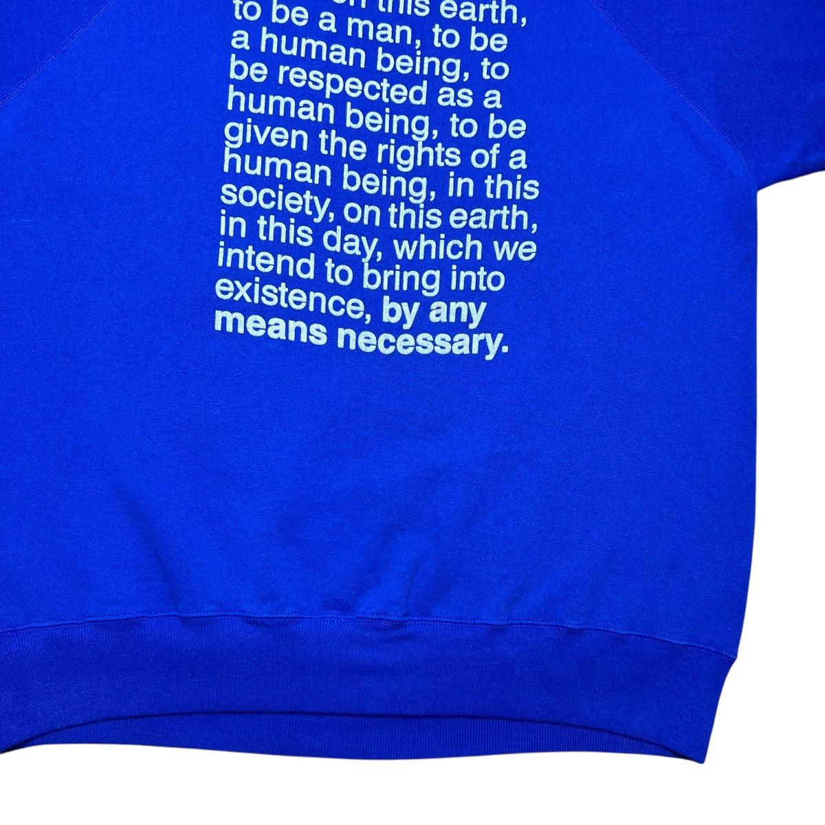 Rap Tees Malcolm X By Any Means Necessary Black Activist Sweatshirt Size US XXL / EU 58 / 5 - 11 Thumbnail