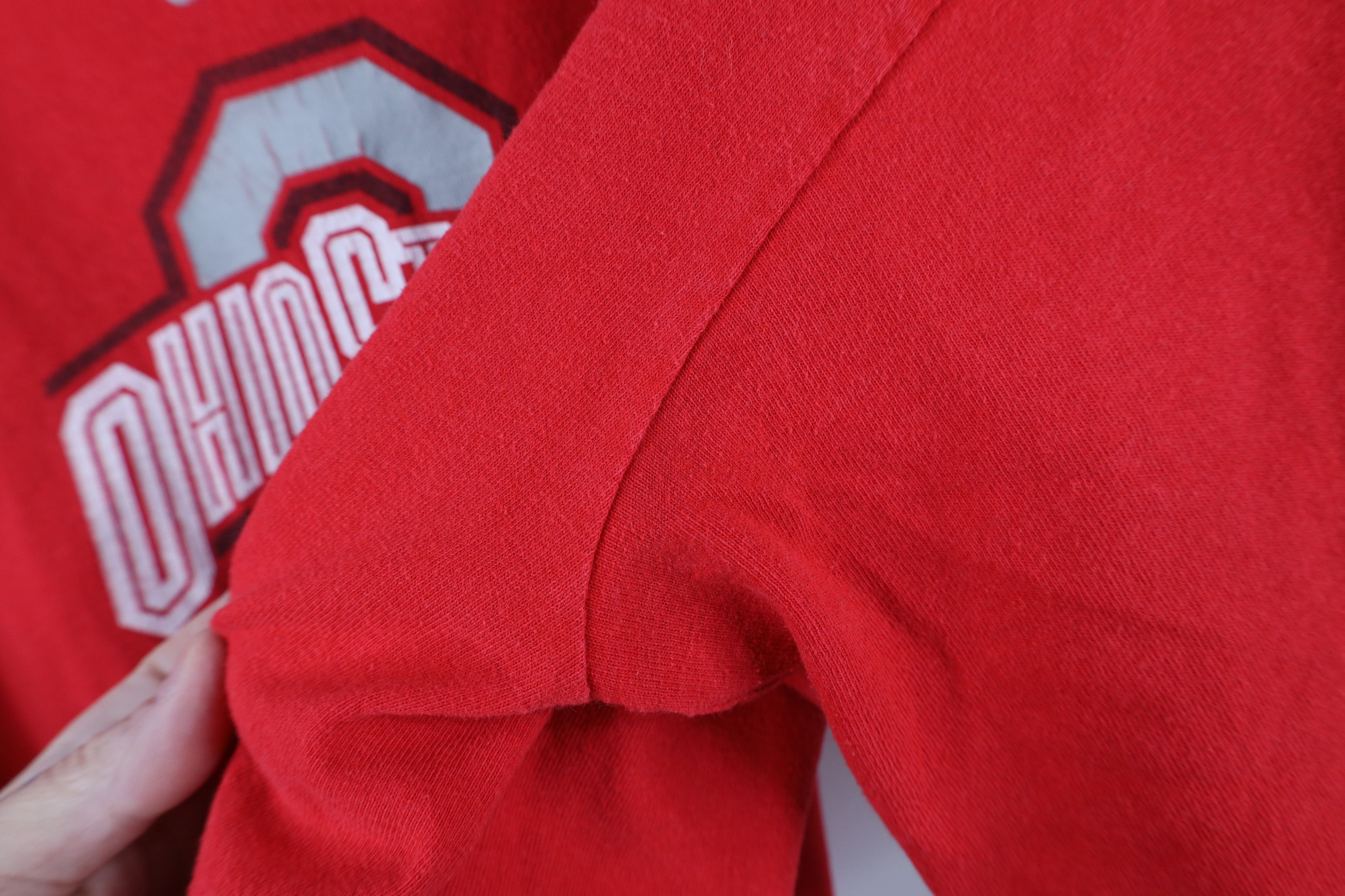 Nike × Vintage Vintage Nike Center Swoosh Ohio State University T-Shirt Size US L / EU 52-54 / 3 - 11 Thumbnail