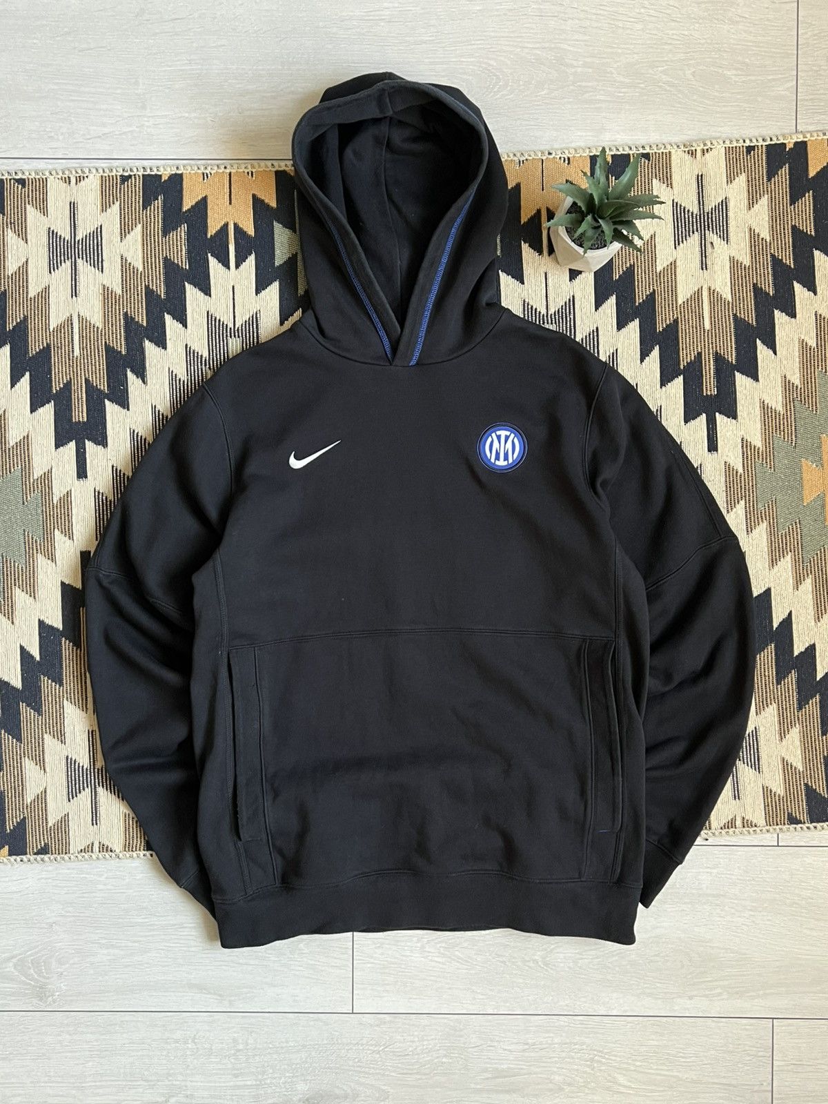 Nike Nike Inter Milan Soccer Hoodie Size US M / EU 48-50 / 2 - 1 Thumbnail