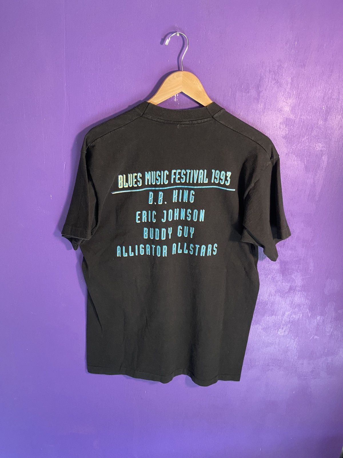 Band Tees Vintage 1993 Blues music festival BB King art tee Size US L / EU 52-54 / 3 - 2 Thumbnail