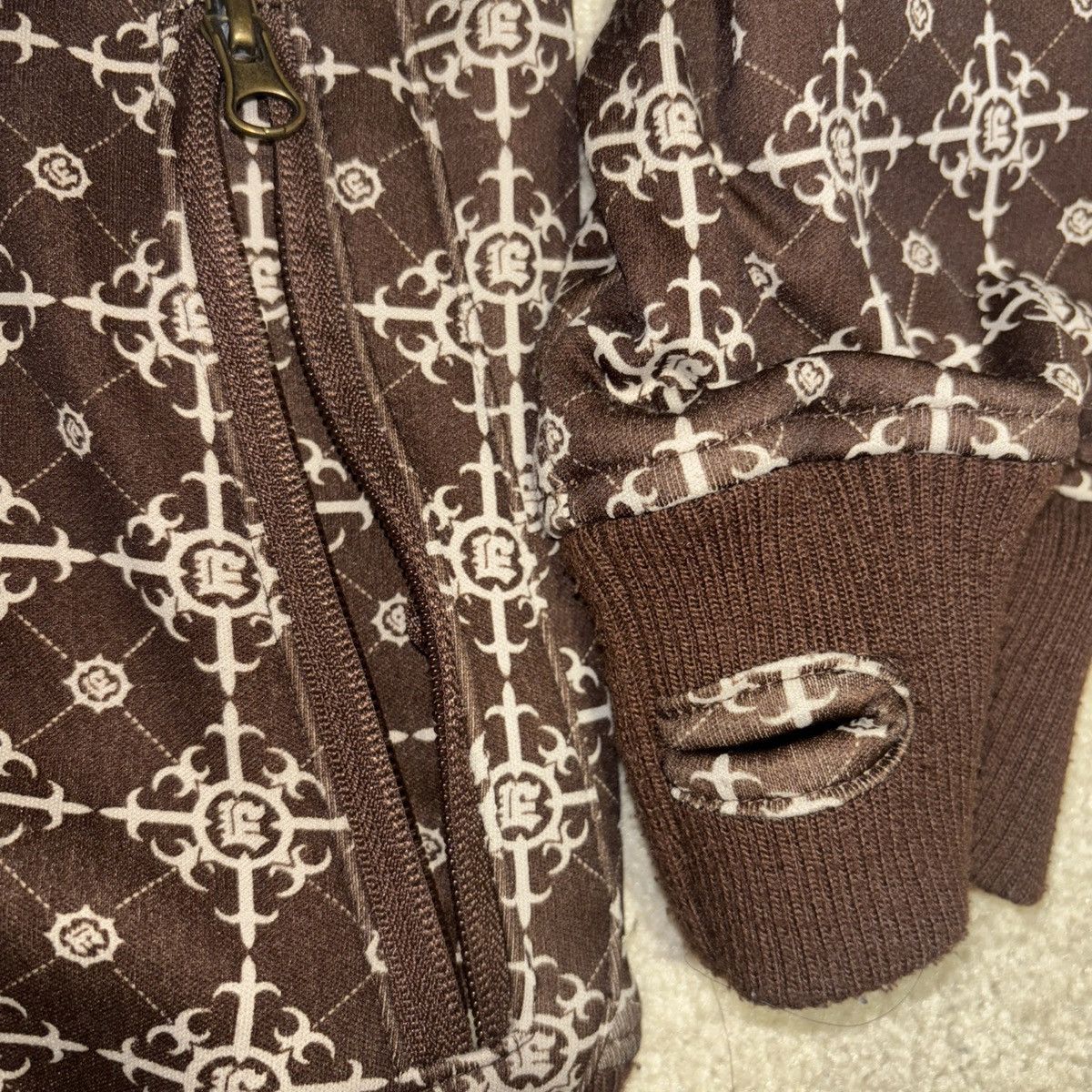 Designer × Empyre Empyre Brown Zip Up Hoodie Size Medium Zipper Pockets Size US M / EU 48-50 / 2 - 4 Thumbnail