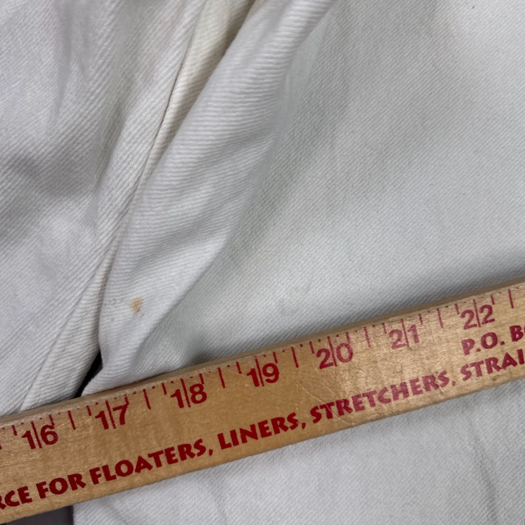 Levi's VINTAGE Levi's 550 Jeans Mens 32x35 White 90s Orange Tab Made USA Pant 550 (Tag33x34) Shirt Size US 33 - 6 Thumbnail
