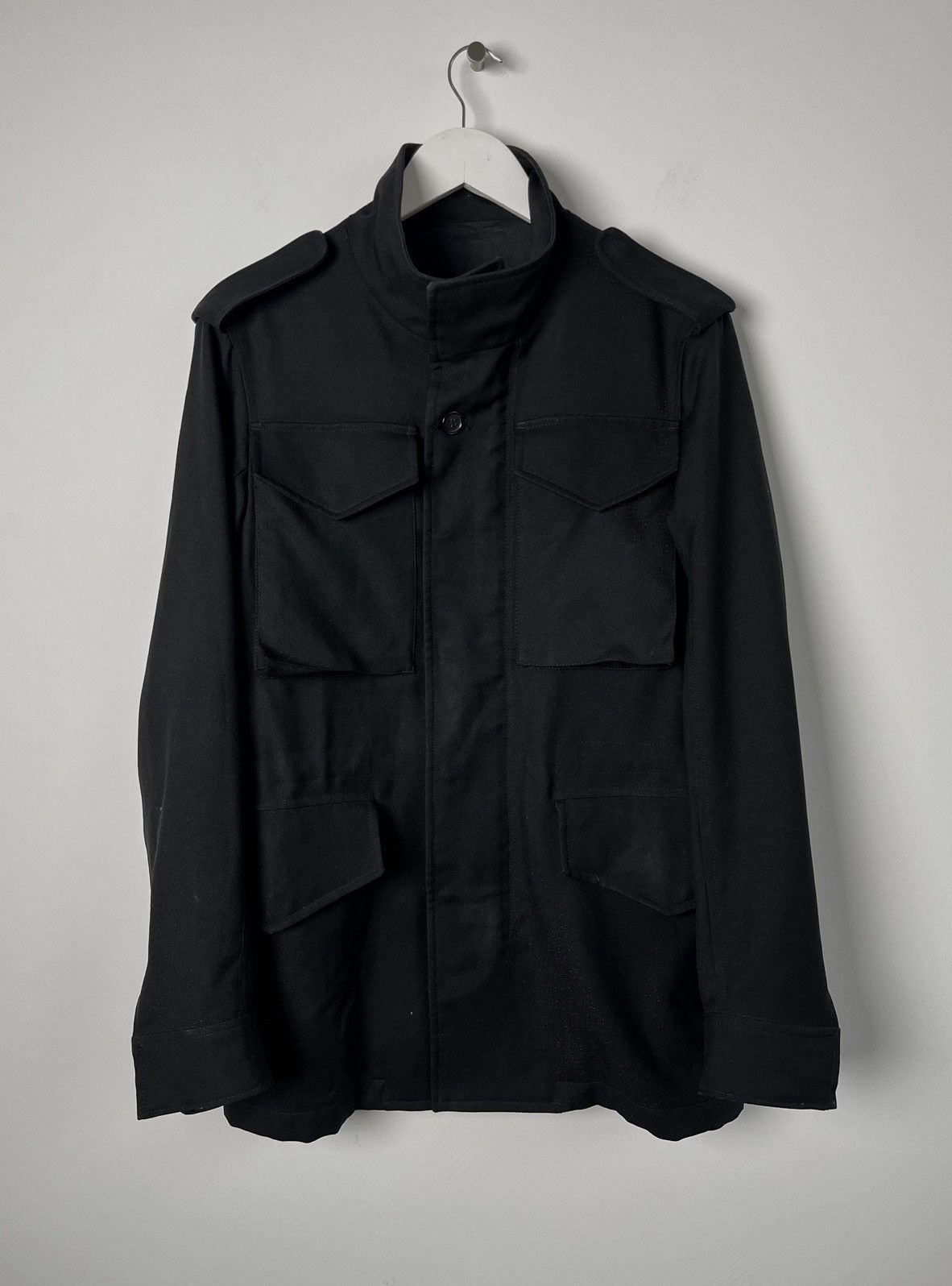 Alexander McQueen Alexander McQueen Black M65 Military Wool Jacket Size US M / EU 48-50 / 2 - 4 Thumbnail