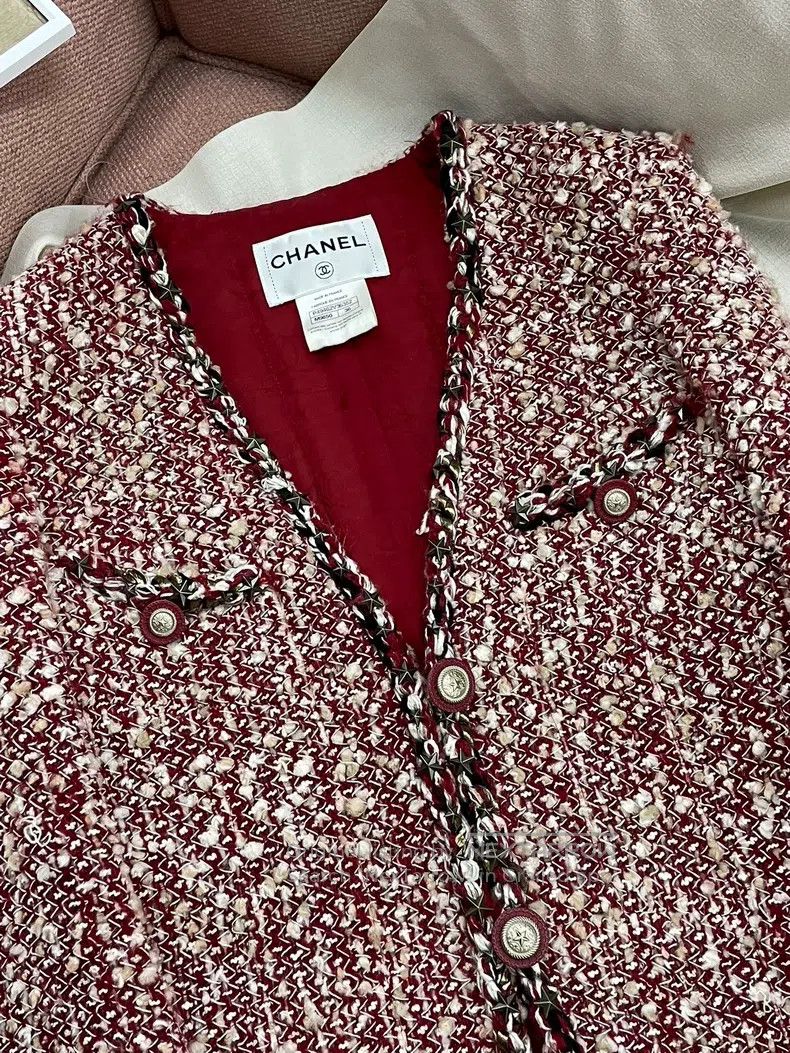 Chanel Chanel Red Dallas series snowflake beef "pork belly" five- Size XS / US 0-2 / IT 36-38 - 2 Thumbnail