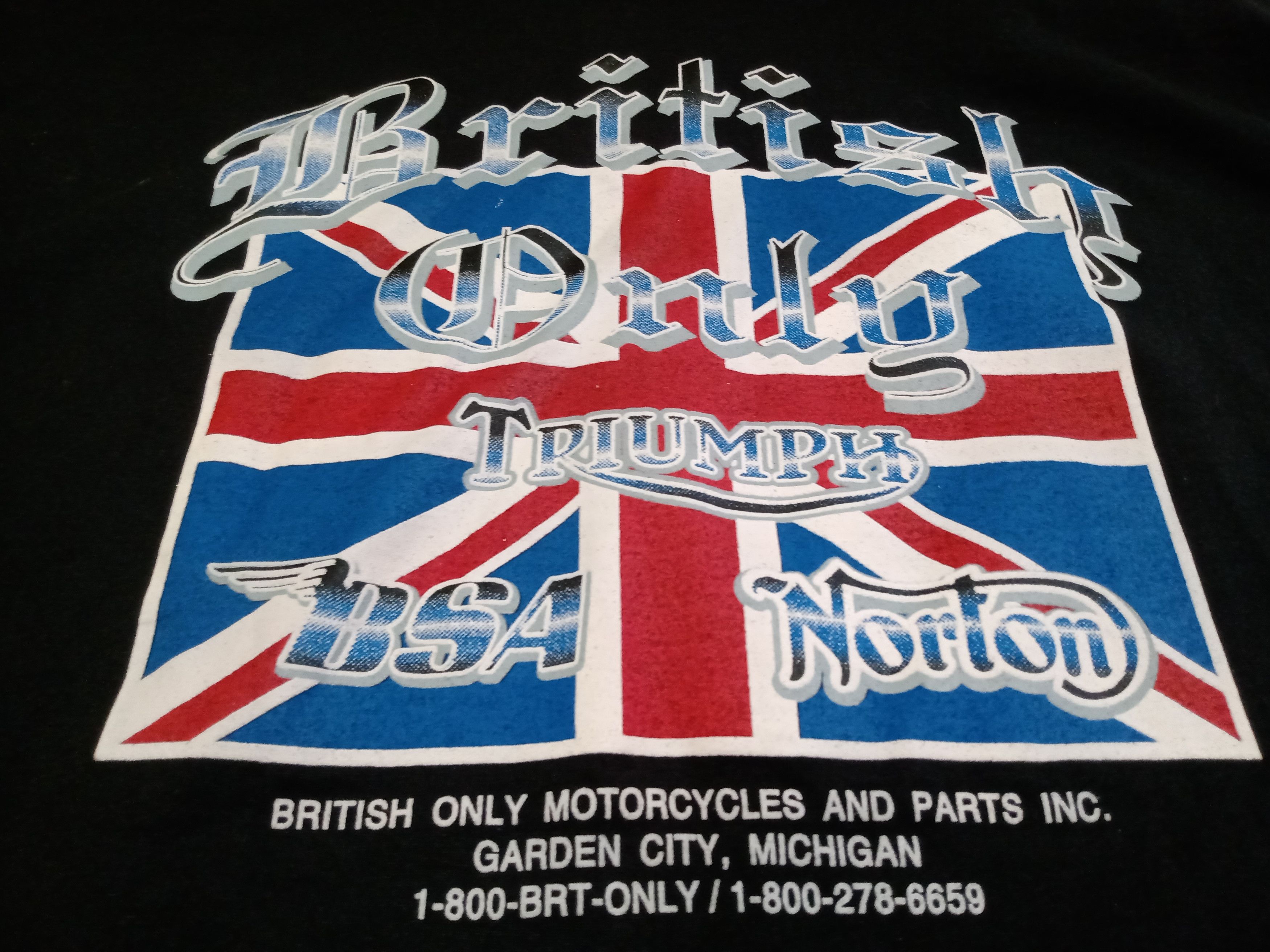 Vintage BSA Triumph Vintage Moto Single Stitch Shirt Made in USA Size US XL / EU 56 / 4 - 5 Thumbnail
